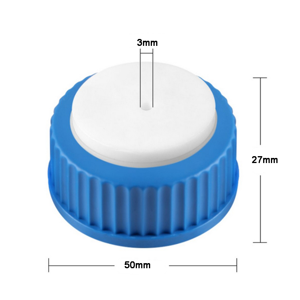 ADAMAS BETA GL45 Threaded Cap Mobile Phase Bottle Stopper 1-4 Holes Laboratory PP Screw Mouth Liquid Chromatography Bottle Cover