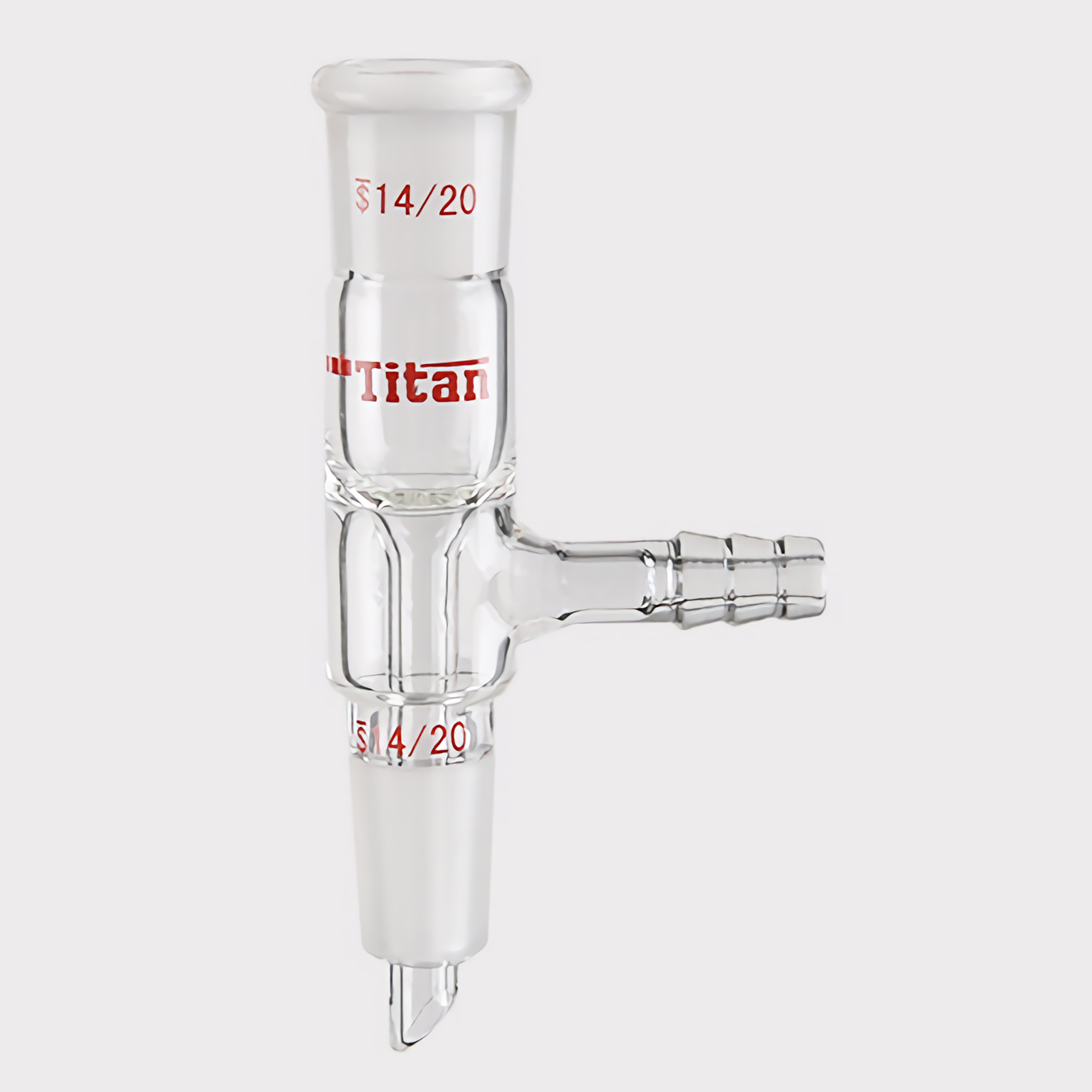 ADAMAS-BETA Lab Suction Filtration Joints High Borosilicate Glass Vacuum Flow Control Adapter with Nozzle Grinding Mouth 14/20,19/22,24/40 Connector