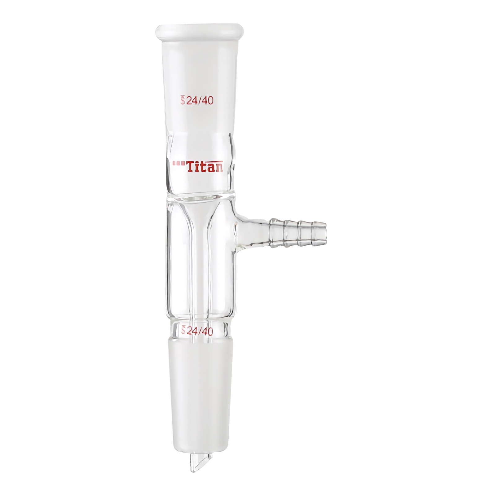 ADAMAS-BETA Lab Suction Filtration Joints High Borosilicate Glass Vacuum Flow Control Adapter with Nozzle Grinding Mouth 14/20,19/22,24/40 Connector