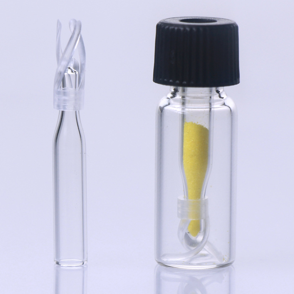 ADAMAS-BETA Lab Chromatographic Injection Bottle Intubation Glass with Plastic Holder 150-300ul Scaless Liquid Phase AUTOSAMPLER VIALS Micro-Insert Tube 100pcs/Pack