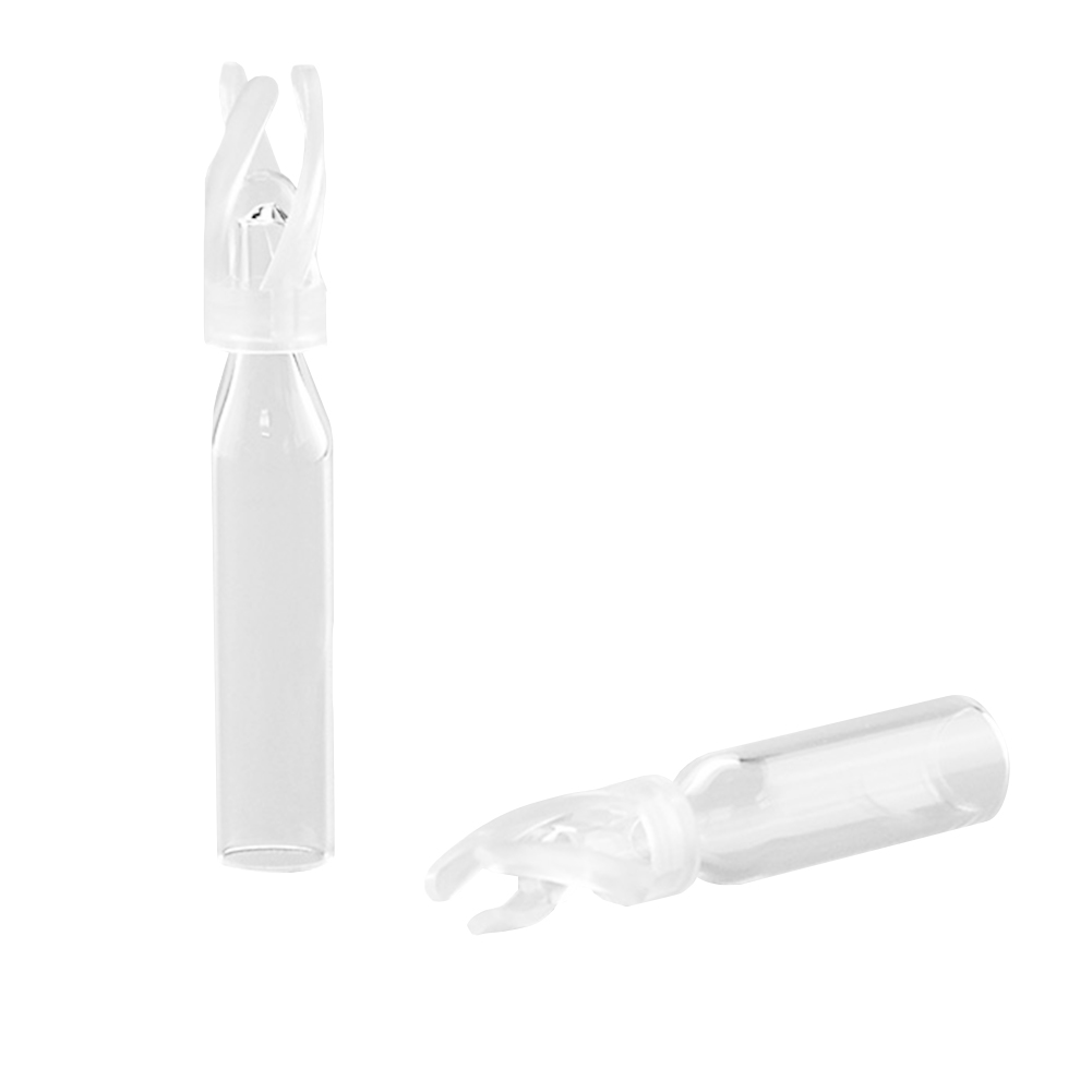 ADAMAS-BETA Lab Chromatographic Injection Bottle Intubation Glass with Plastic Holder 150-300ul Scaless Liquid Phase AUTOSAMPLER VIALS Micro-Insert Tube 100pcs/Pack
