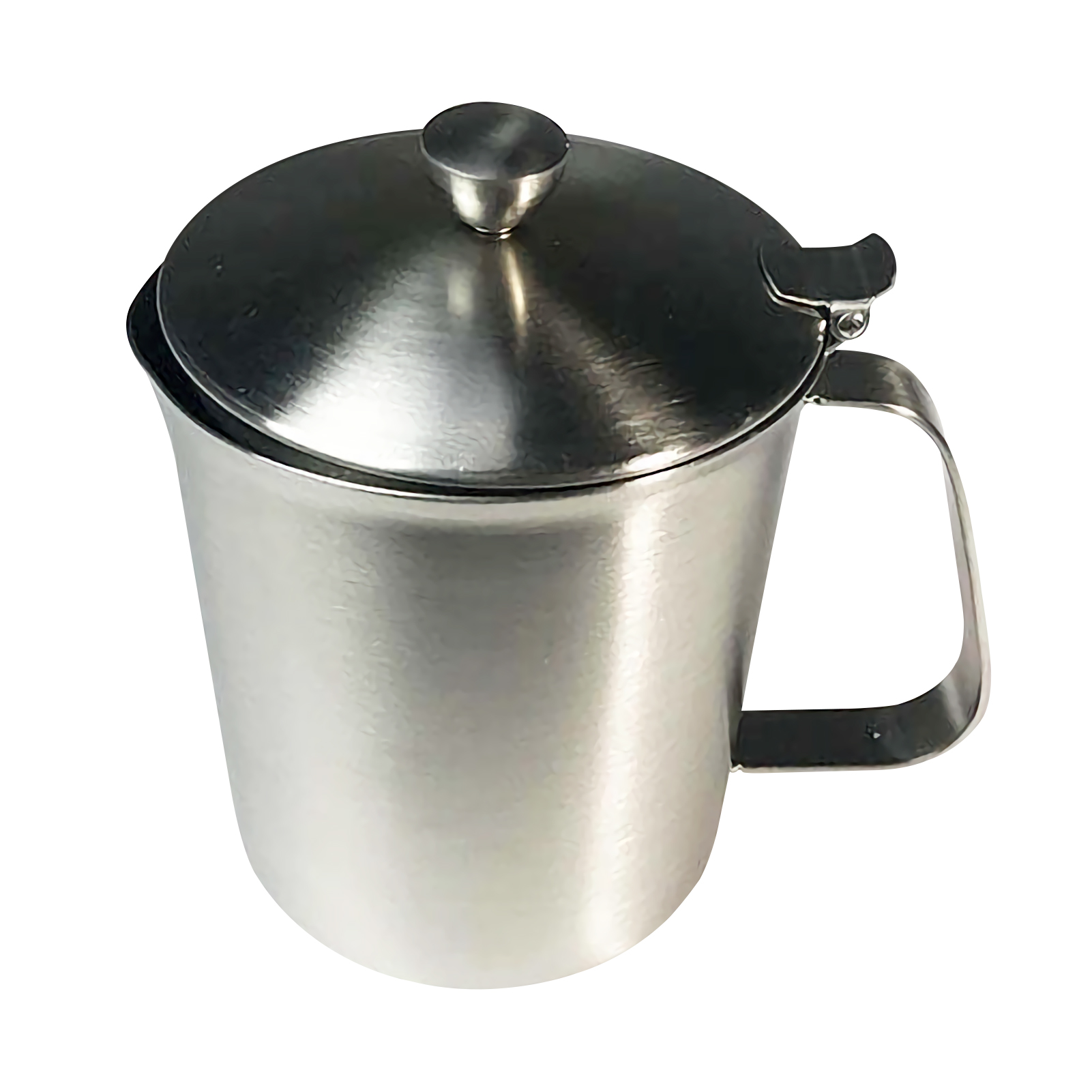 ADAMAS-BETA 304 Stainless Steel Measuring Cup Graduated Laboratory Beaker with Handle Olecranon Outlet 350-2000ML Large Capacity