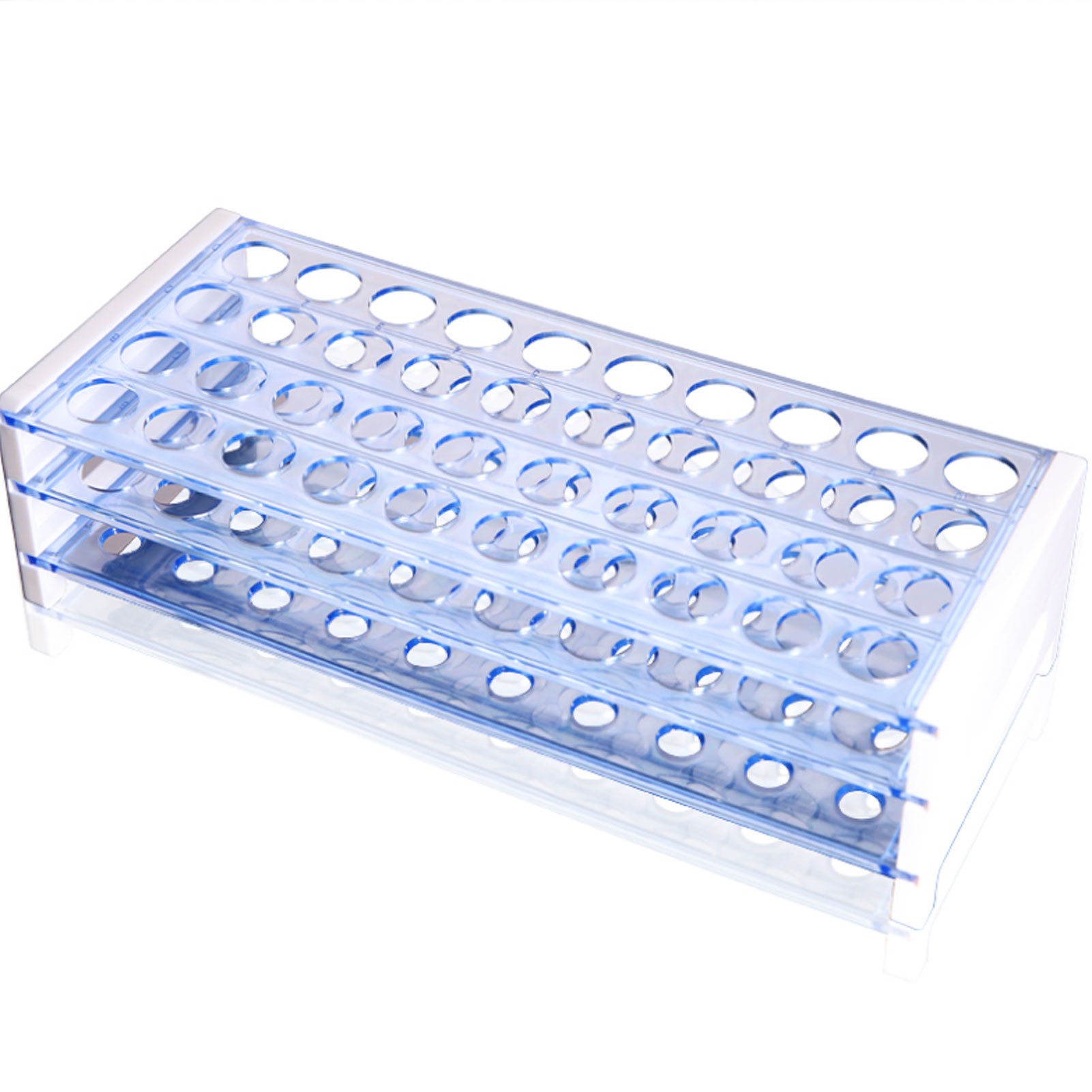 ADAMAS BETA Lab PS Test Tube Rack 40/50 Well 13-18mm Plastic Detachable Multi-Purpose Laboratory Centrifuge Tube Storage/Drying Holder