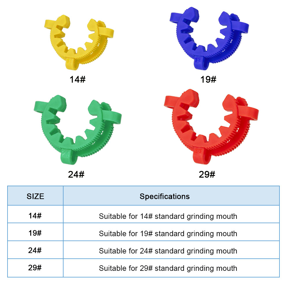 ADAMAS BETA Standard Bung Clamp Tapered Interface Clip Red Laboratory Plastic Fixing Sealing Clips Stainless Sheet Clip