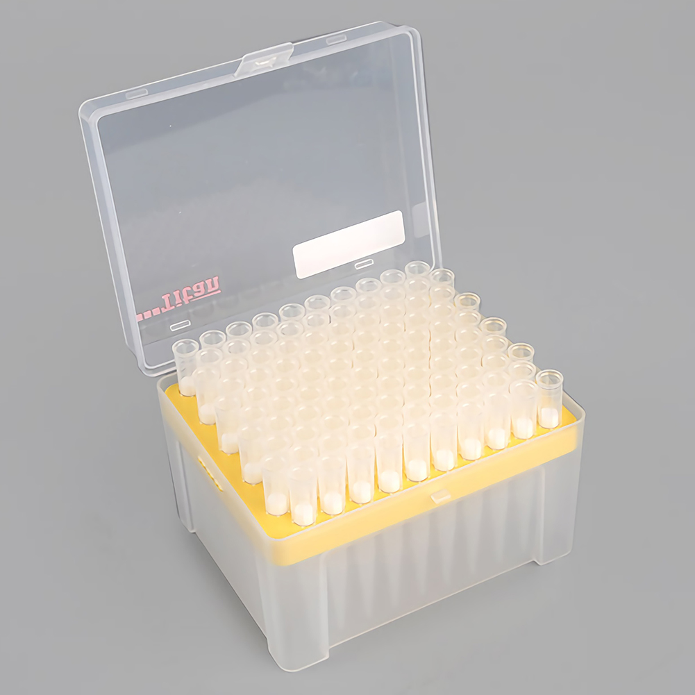 ADAMAS-BETA Laboratory PP Disposable Pipette Tips with Plastic Box 10-1250ul Pipettes Ordinary/Low Adsorption Sterilized Long Suction Tips
