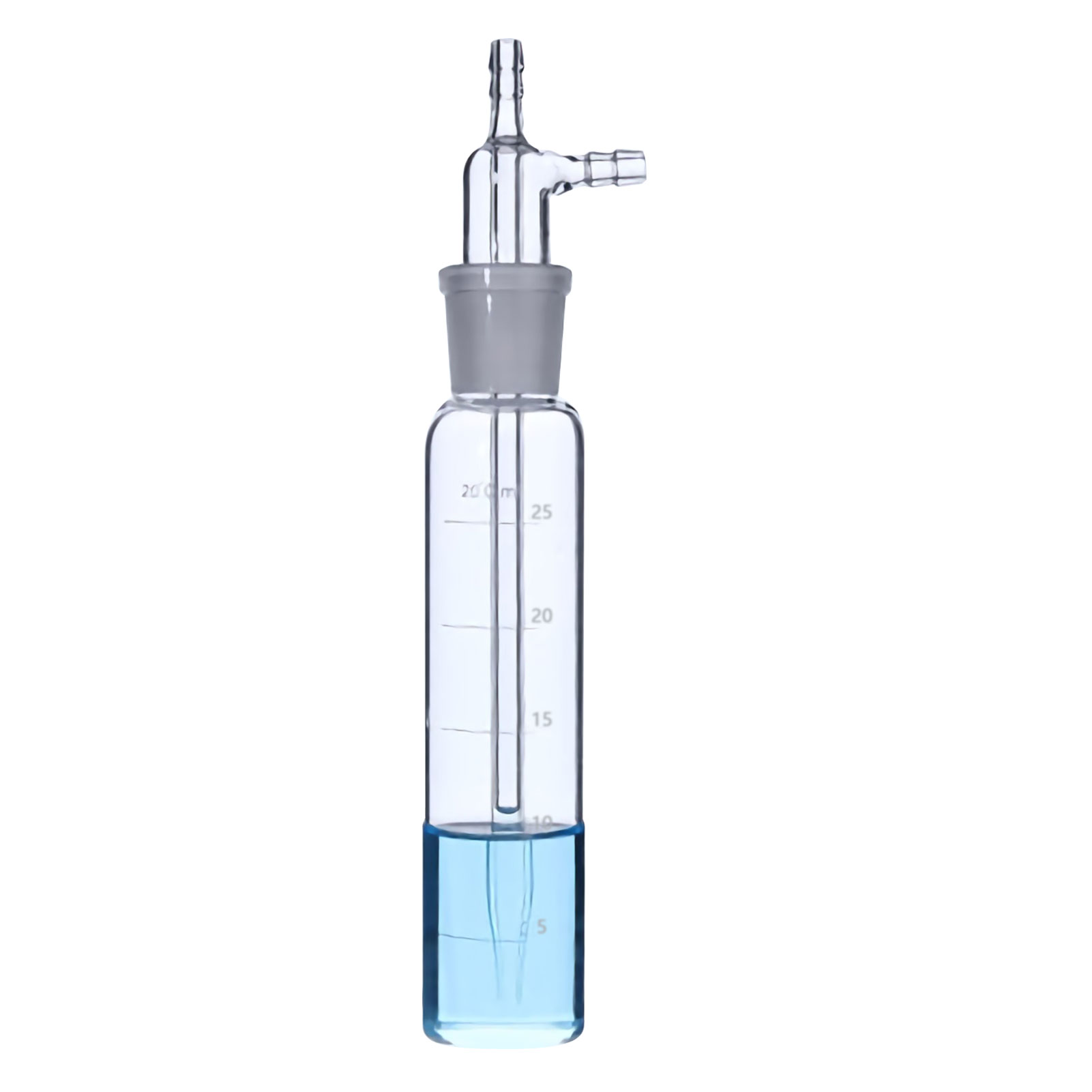 ADAMAS BETA Impact Glass Absorption Bottle 10-250ml Graduated Grinding Mouth Laboratory Impact Absorber Sampling Bottle