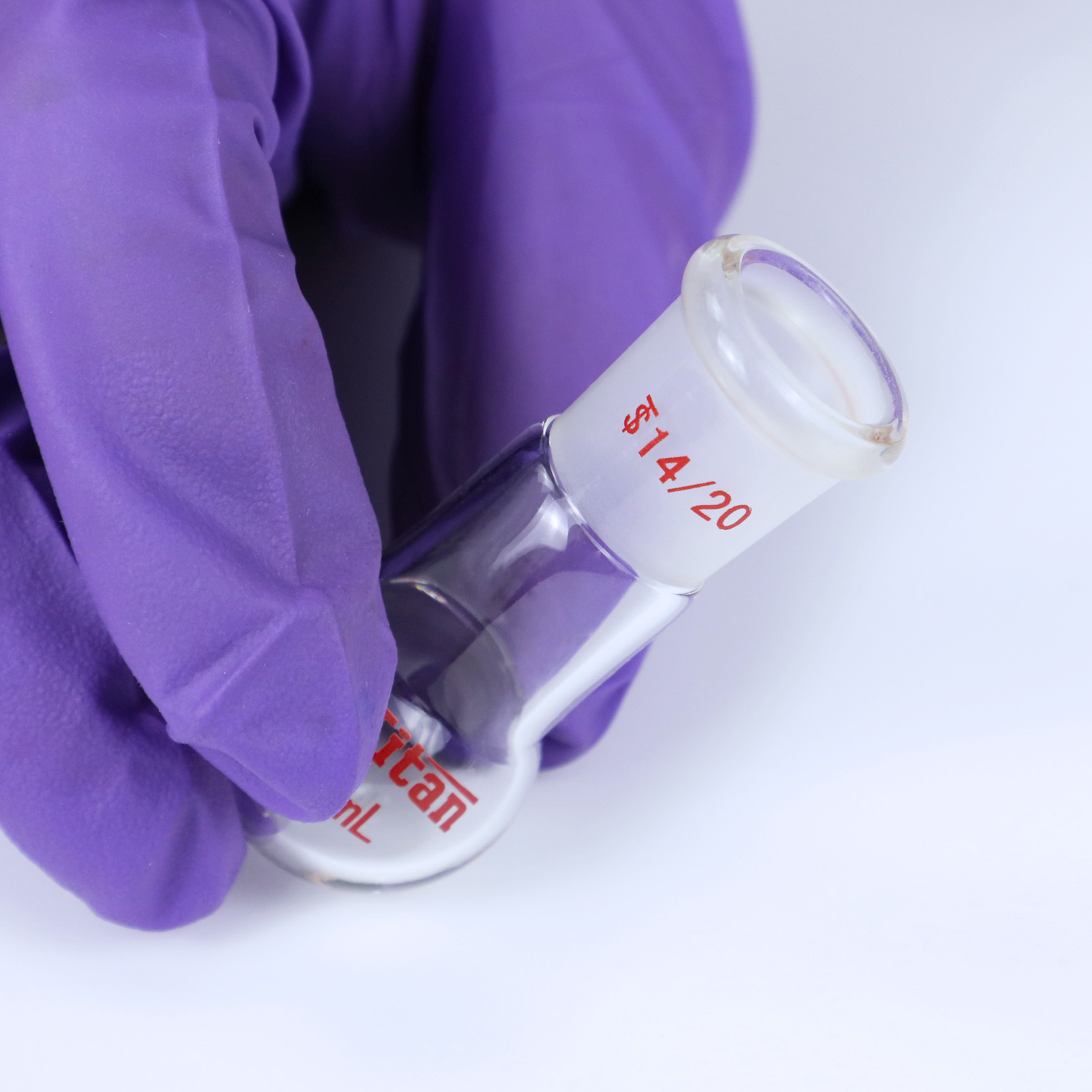 ADAMAS BETA Single Neck Round Bottom Ball Bottle Thick-Walled Clear Lab Glassware Laboratory Flasks for Heating/Reaction/Distillation Experiment