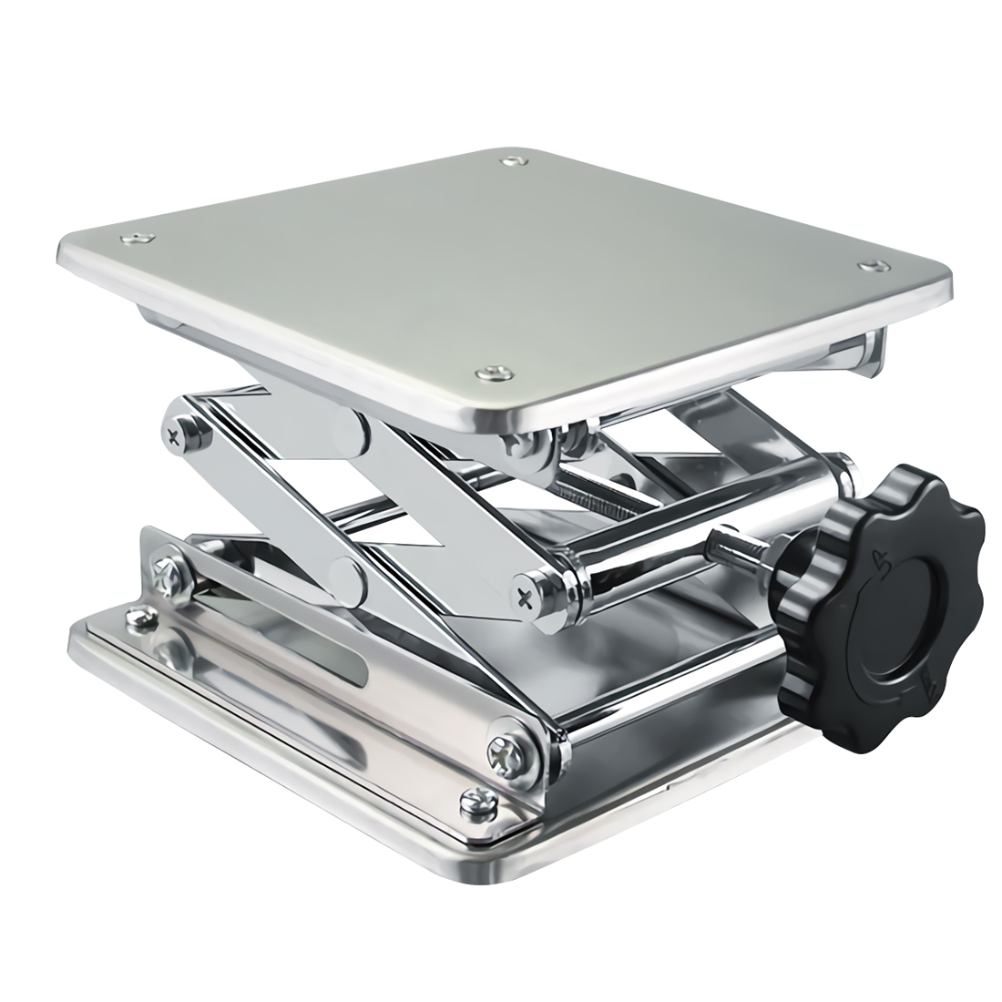 ADAMAS BETA Stainless Steel Lifting Table Manual Multifunction Laboratory Height Adjustment Rack Woodworking Engraving Stand Rack Platform Benches