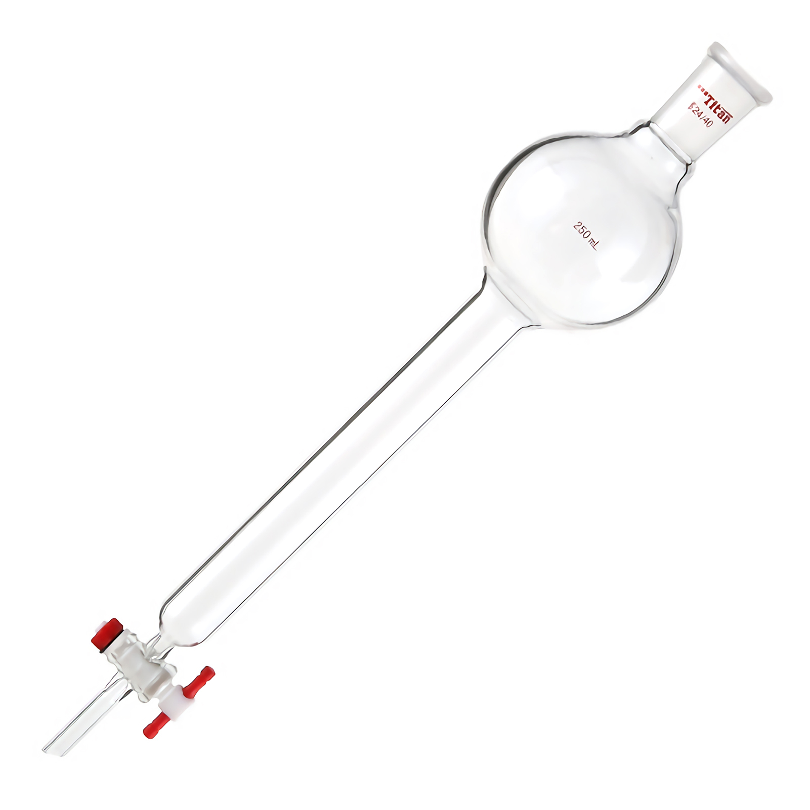 ADAMAS-BETA Laboratory Glass Flash Chromatographic Column with Liquid Storage Ball PTFE Piston Grinding Mouth 24/40 100-500ml Lab Glassware