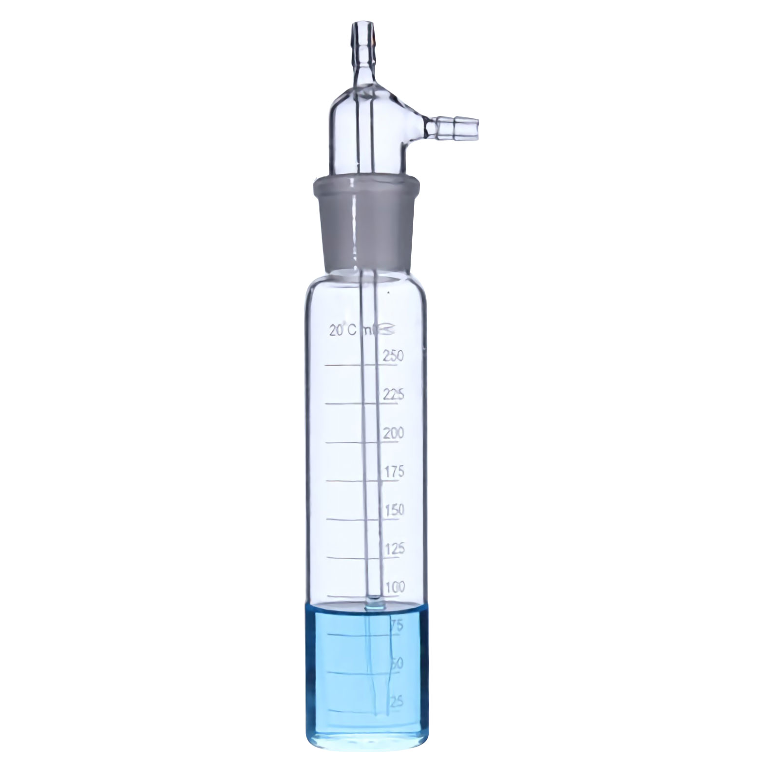 ADAMAS BETA Impact Glass Absorption Bottle 10-250ml Graduated Grinding Mouth Laboratory Impact Absorber Sampling Bottle