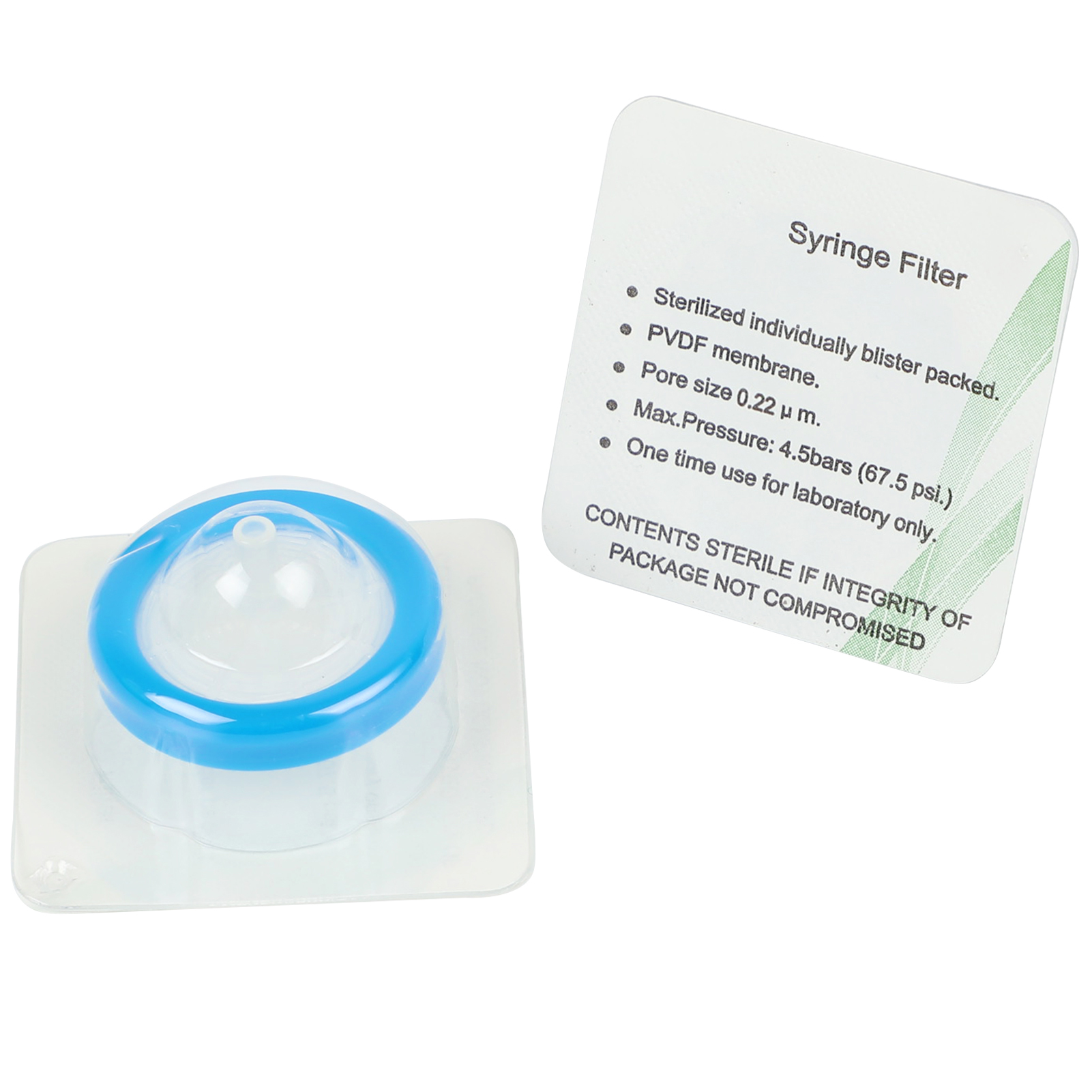 15-100pcs Sterilized Needle Filter PVDF 0.1um 0.22um 0.45um Disposable Individual PP Syringe Filters Lab Experiment Accessories