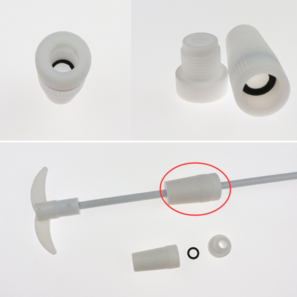 ADAMAS-BETA Teflon Mixing Sleeve Plug Laboratory PTFE 19-50# Holed PTFE Stirring Stopper Matching Stirrer Hole Diameter 7mm
