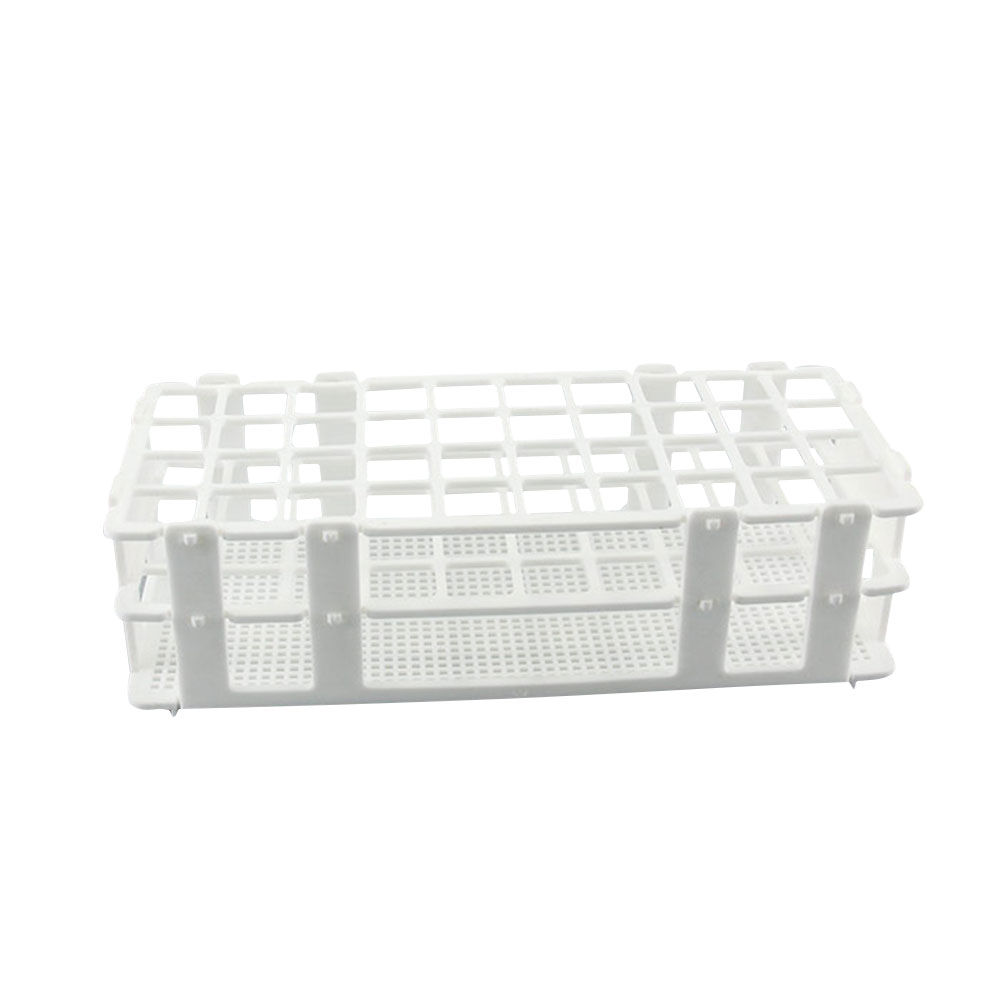 ADAMAS BETA Laboratory White Detachable Plastic Test Tube Rack 21-90 Wells 13-30mm Hole Diameter for Test Tube Storage/Drying Holder