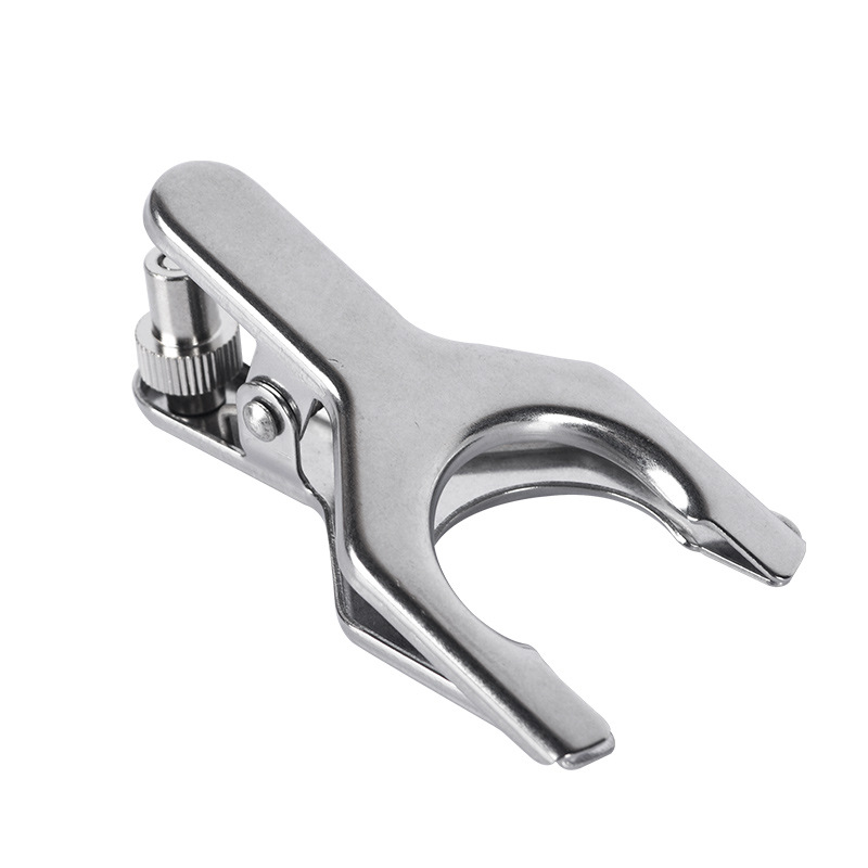 ADAMAS-BETA Laboratory Metal Spherical Joint Pinch Clamps Stainless Steel Glass Grinding Clamps 12-50# Interface Clip
