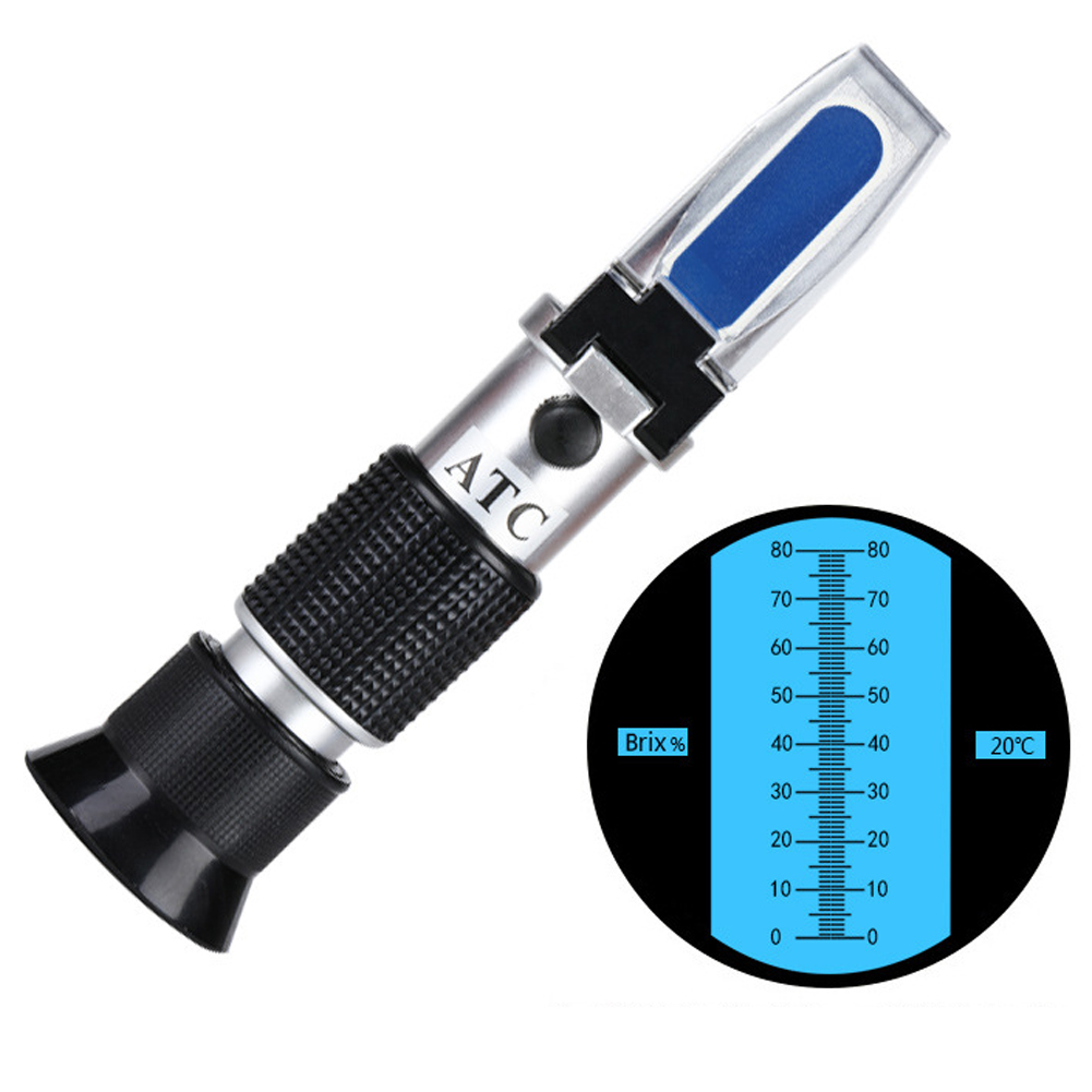 ADAMAS-BETA Lab Brix Refractometer with ATC Handheld Portable Meter Hydrometer Reader Tester for Measuring Fruit Sugar Content Saccharimeter