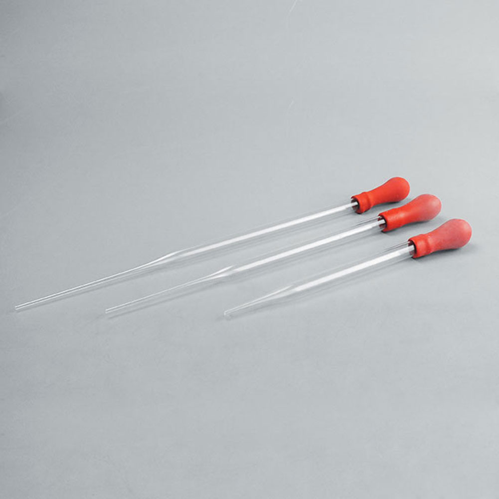 ADAMAS BETA Glass Rubber Head Dropper 110mm 160mm 200mm Scaleless Glue Long Tip Pipette Laboratory Trace Liquid Transfer Tubes(Pack of 20)