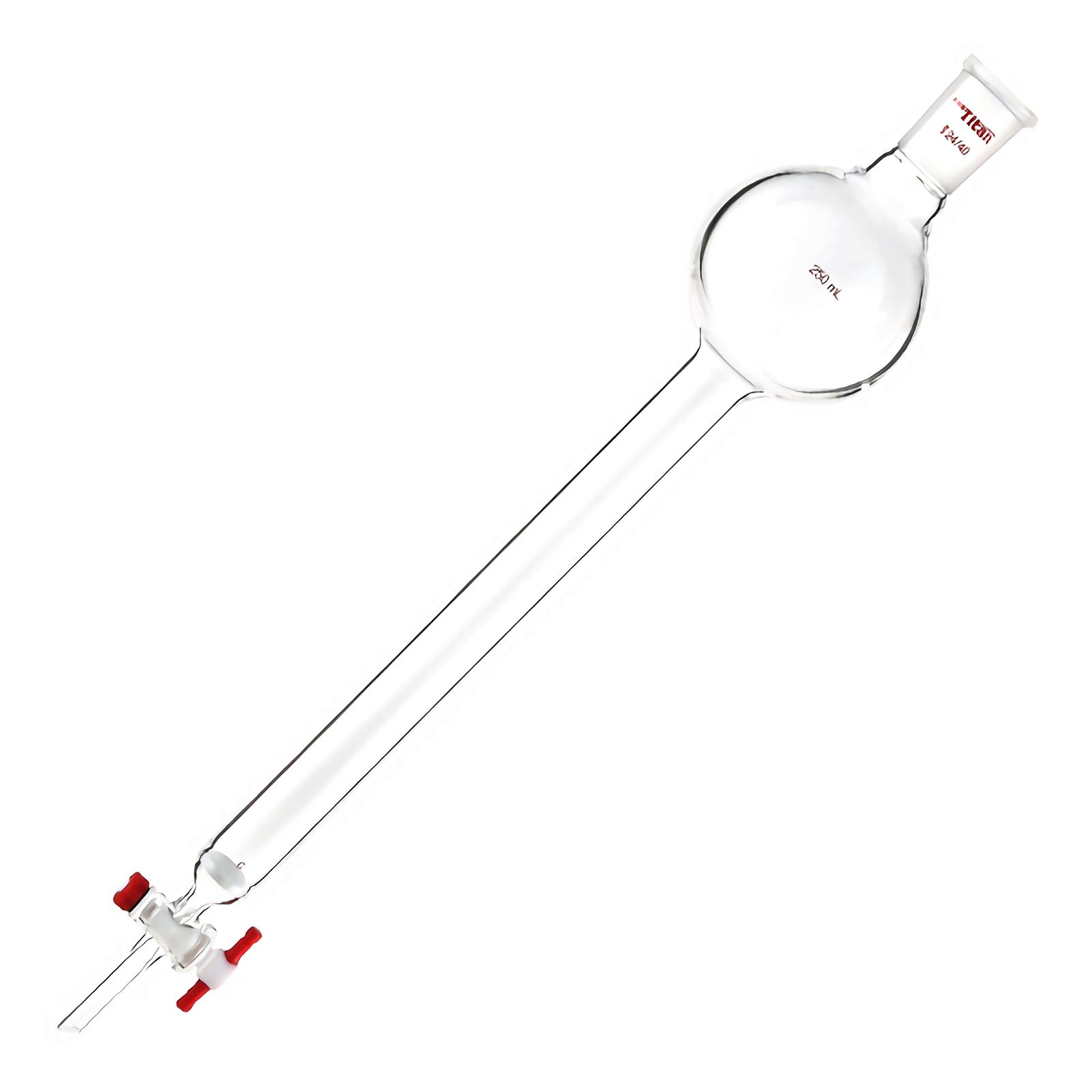 ADAMAS-BETA Laboratory Glass Chromatography Columns with Joint/Reservoir/Fritted Disc/PTFE Stopcock Grinding Mouth 24/40 100-500ml Lab Glassware