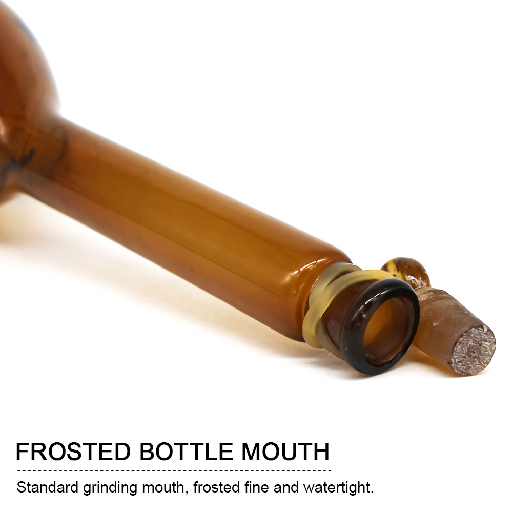 ADAMAS BETA Volumetric Flask with Stopper Amber 5-2000ml Lab Glassware Laboratory Long Neck Reagent Storage Bottle Glass Plug