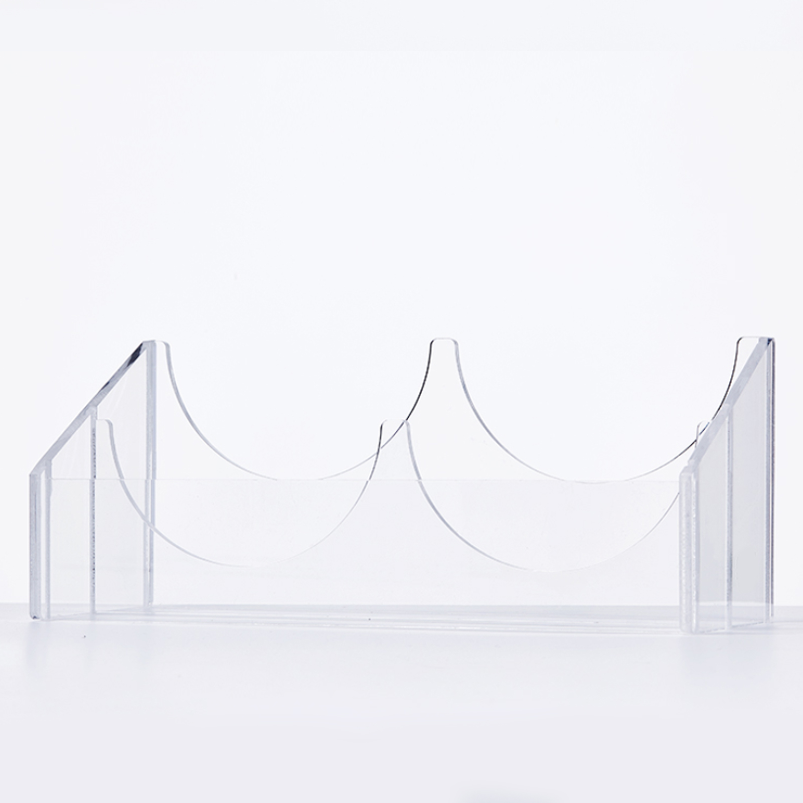 ADAMAS BETA Plexiglass Serum Bottle Inclined Frame 2-Well Laboratory Bottle Rack for 100ML-1000ML Acrylic Storage Holder