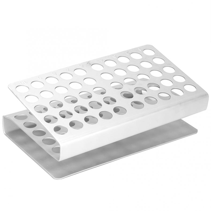 ADAMAS-BETA Lab Test Tube Racks 50 Round Holes Z-Shape Aluminum Alloy Tubes Storage Holders Well Diameter 12.2mm/14.5mm/17.5mm
