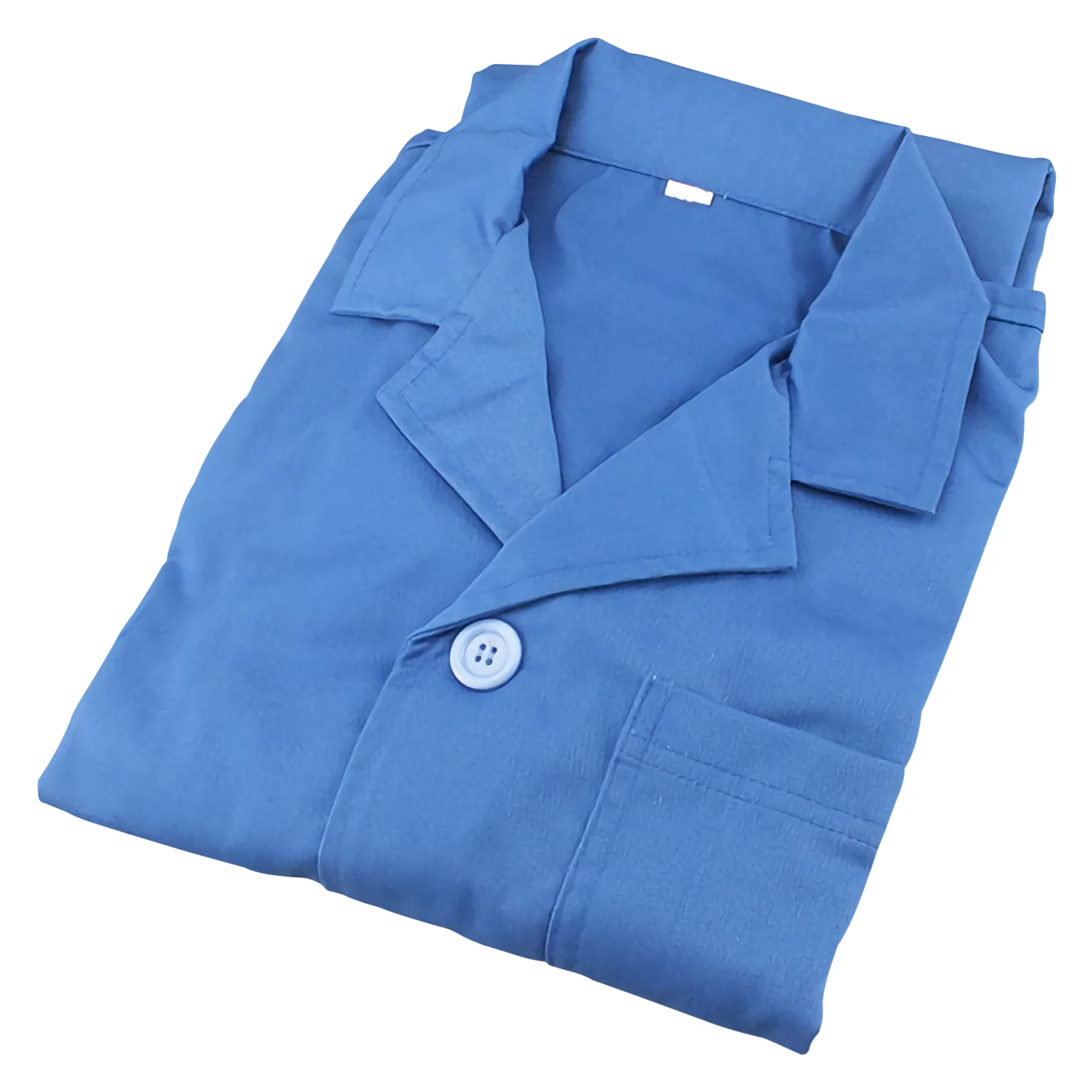 ADAMAS BETA Lab Coat Polyester Cotton Thin/Thick Style Single Breasted Long Sleeve Adult Nurse Uniform White/Blue Laboratory Protective Clothing