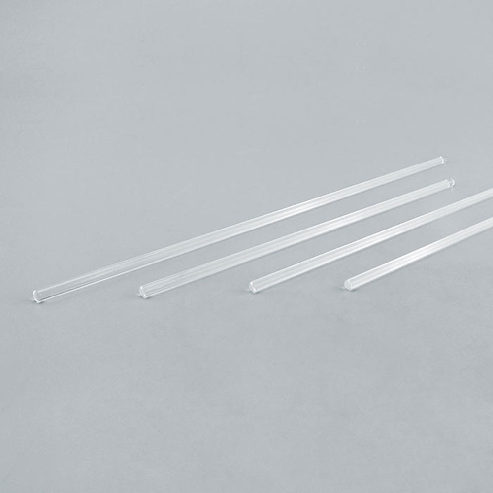 ADAMAS-BETA Lab Glass Stirring Rod Cylindrical Sturdy Uniform thickness Clear Laboratory Mixing Stick 200mm 300mm
