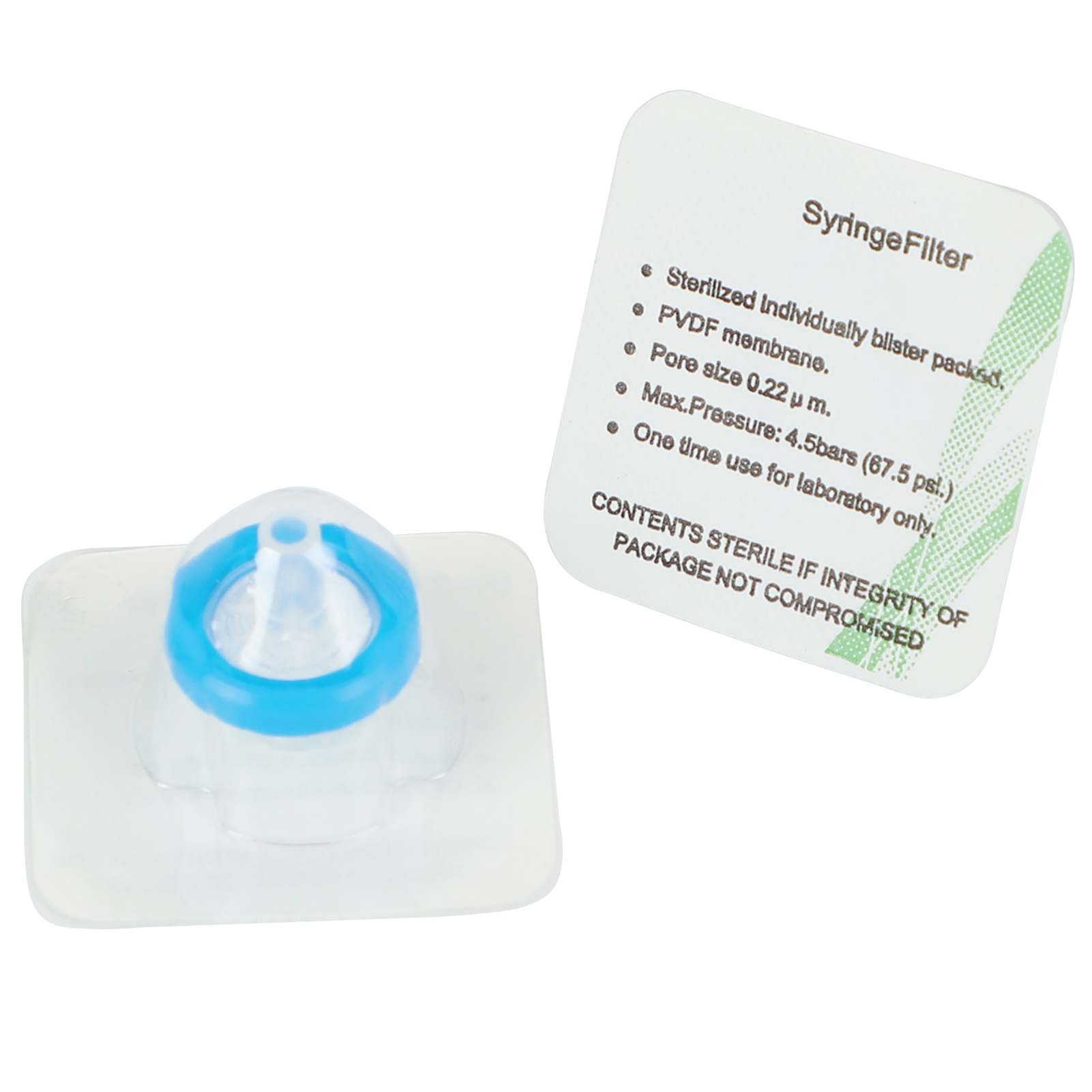 15-100pcs Sterilized Needle Filter PVDF 0.1um 0.22um 0.45um Disposable Individual PP Syringe Filters Lab Experiment Accessories