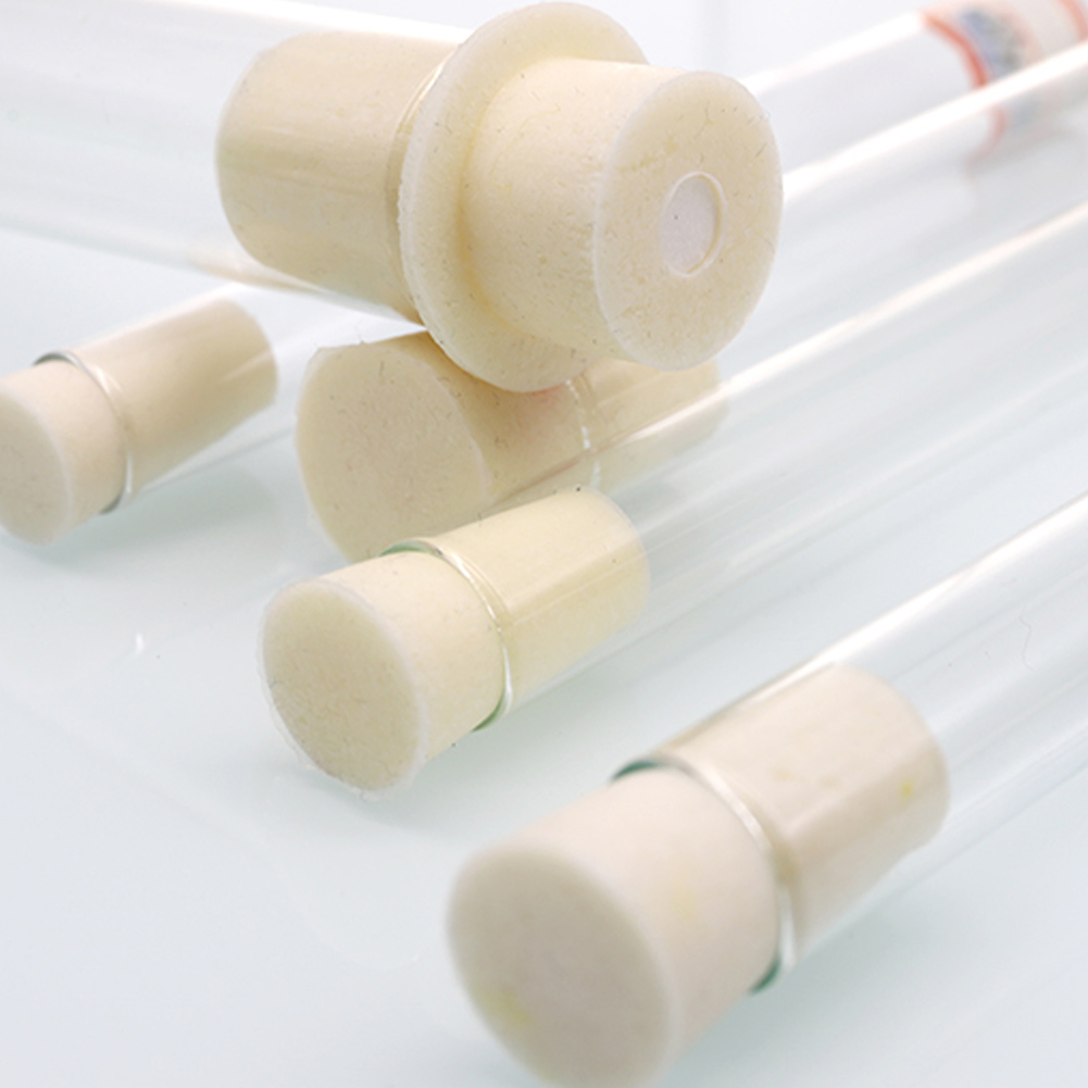 ADAMAS BETA Wholesale Silicone Test Tube Stopper 9-32mm Laboratory Milky Corrosion Resistant Soft Silica Gel Plug 13-30#