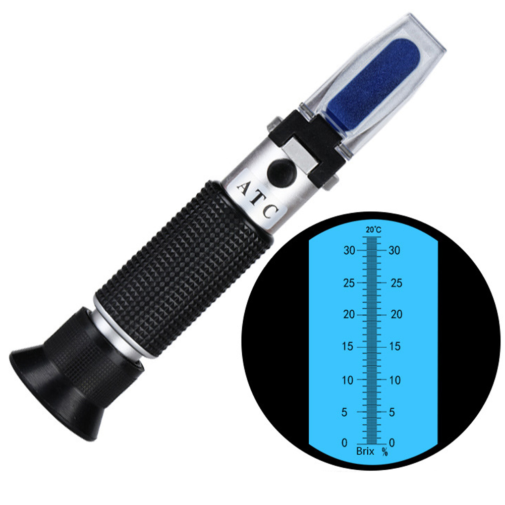 ADAMAS-BETA Lab Brix Refractometer with ATC Handheld Portable Meter Hydrometer Reader Tester for Measuring Fruit Sugar Content Saccharimeter