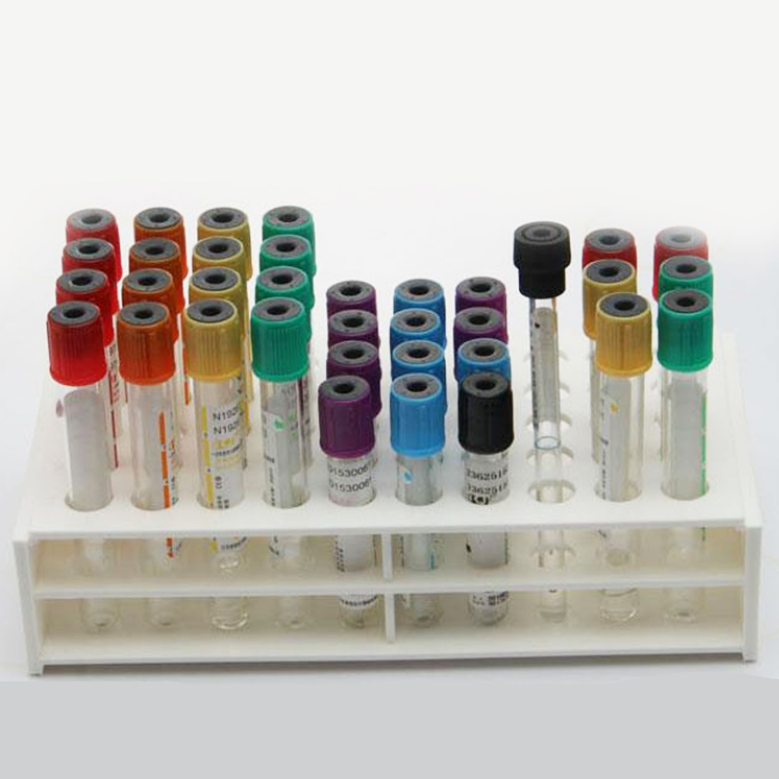ADAMAS BETA Lab Detachable Plastic Test Tube Rack 50-Well 13mm 17mm Hole Diameter for Laboratory Test Tube Storage Holder