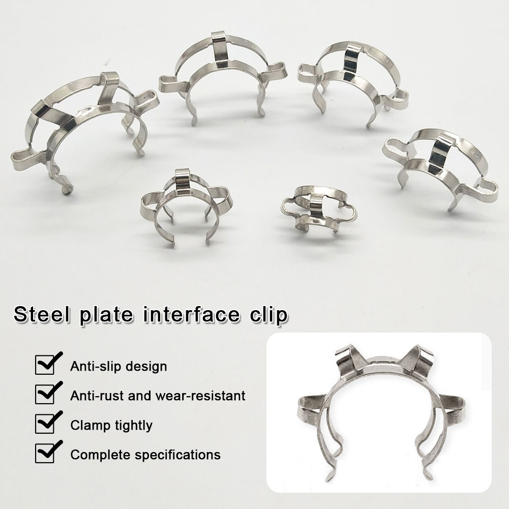 ADAMAS BETA Standard Bung Clamp Tapered Interface Clip Red Laboratory Plastic Fixing Sealing Clips Stainless Sheet Clip