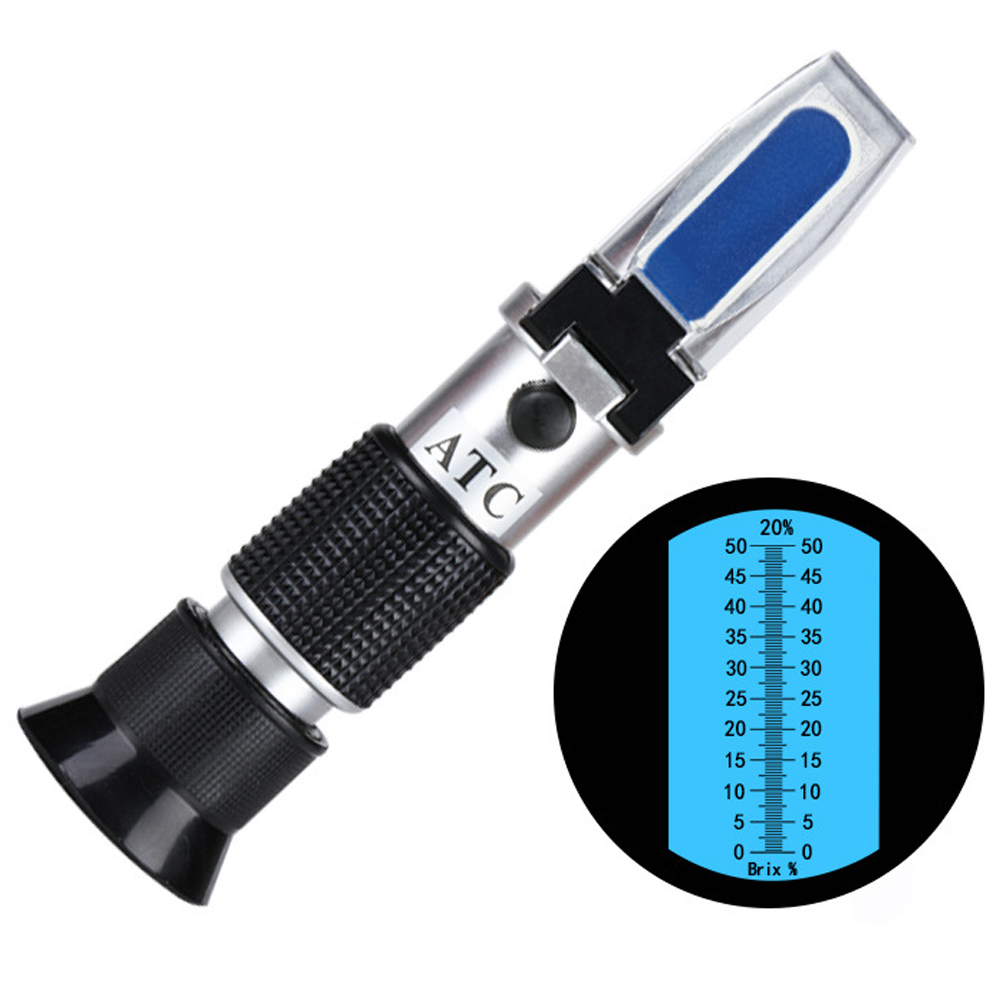 ADAMAS-BETA Lab Brix Refractometer with ATC Handheld Portable Meter Hydrometer Reader Tester for Measuring Fruit Sugar Content Saccharimeter