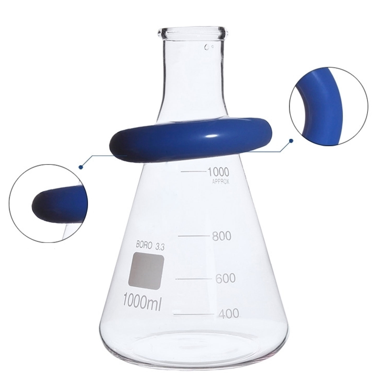 ADAMAS BETA Lab Counterweight Ring Triangular Flask Laboratory Stationary Round Cast Iron Ring Inner Diameter 48mm,56mm,61mm,74mm