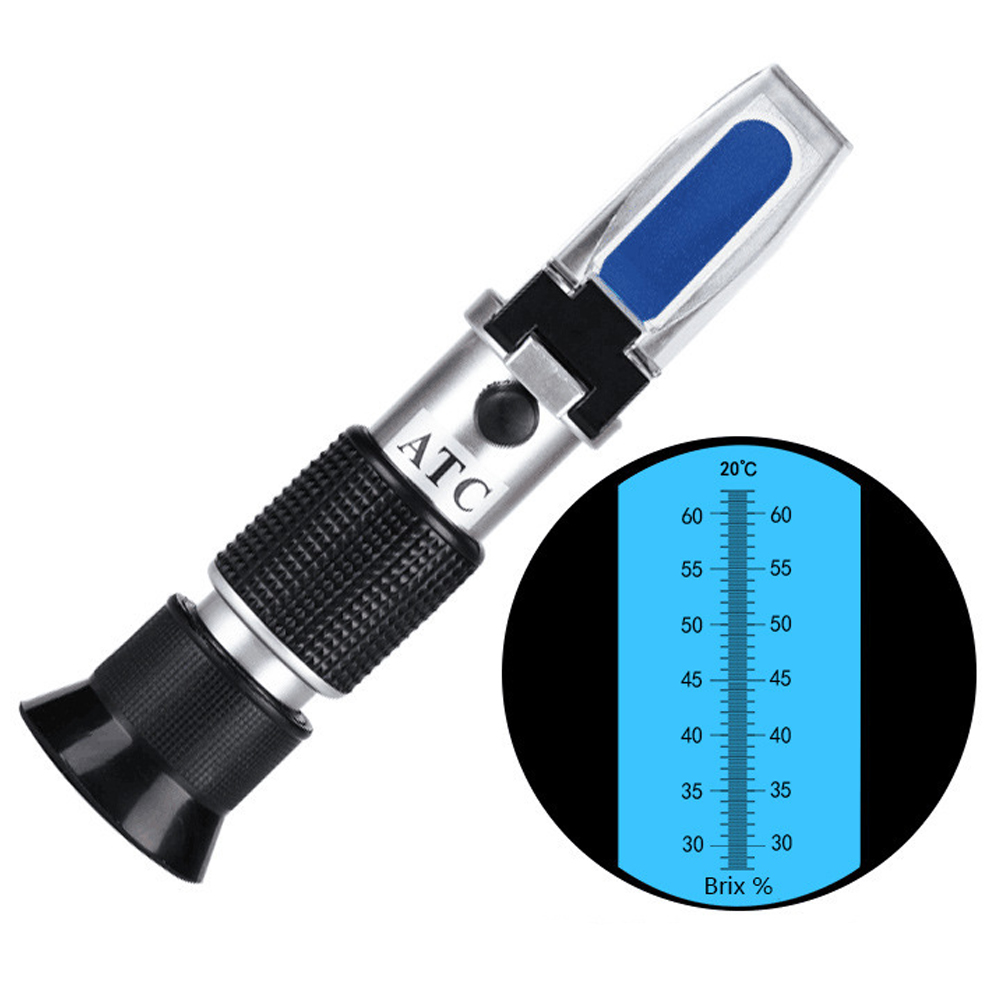 ADAMAS-BETA Lab Brix Refractometer with ATC Handheld Portable Meter Hydrometer Reader Tester for Measuring Fruit Sugar Content Saccharimeter