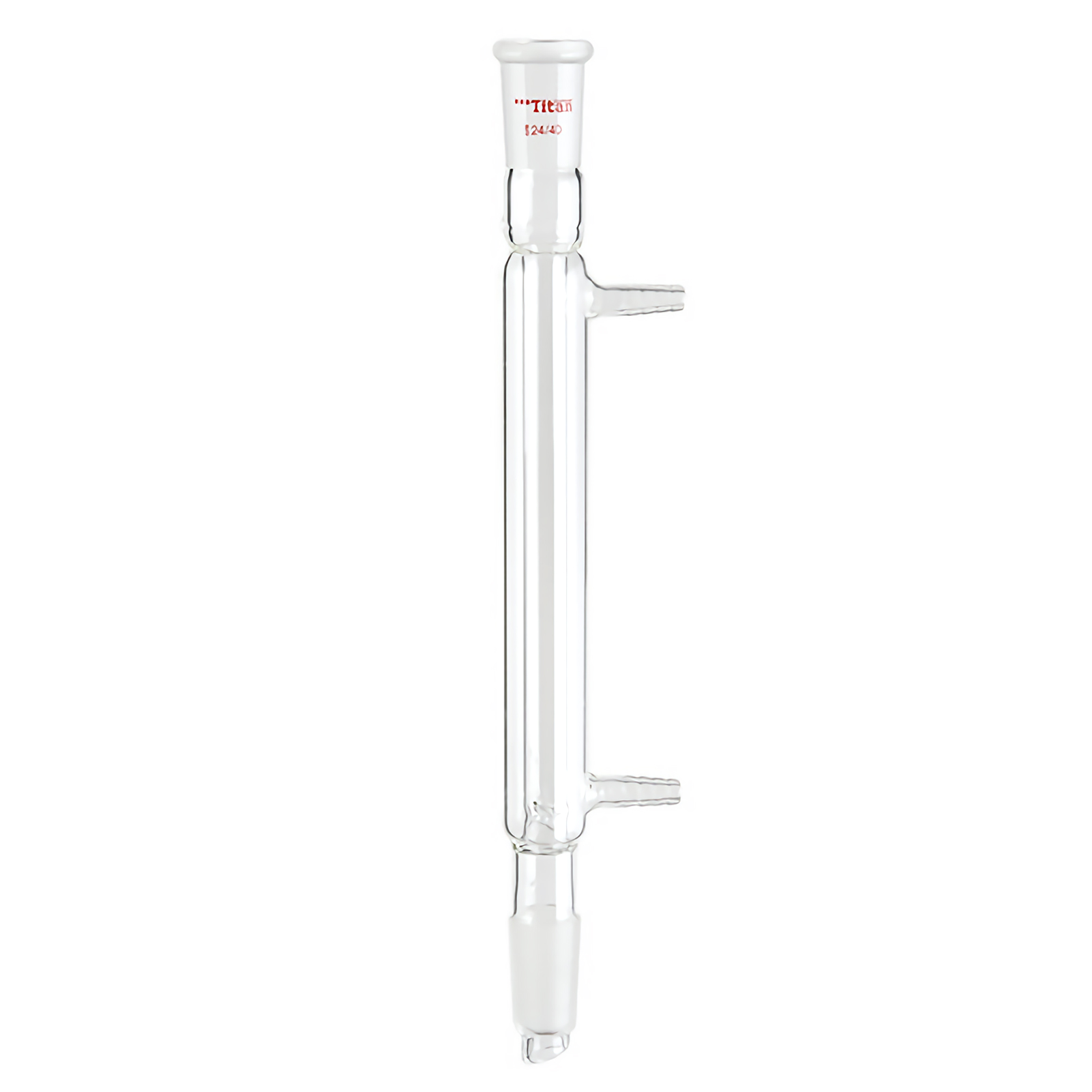 ADAMAS BETA 1pcs Sandwich Fractionation Column 180-330mm Grinding Mouth Laboratory Glass Straight Condenser Tube with Nozzle
