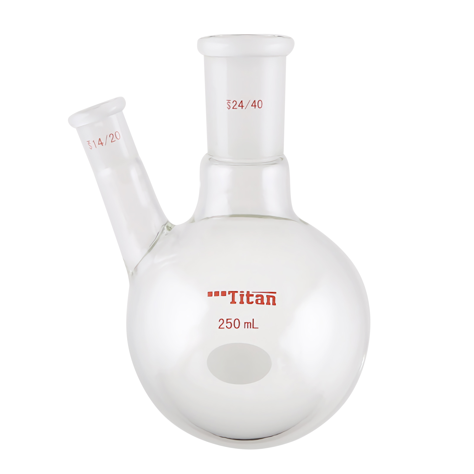 ADAMAS-BETA Two-Necked Flask Lab Glassware Spherical Bottle Round-Bottomed Grind Reaction Flasks 10-2000ml for Distillation Experiment