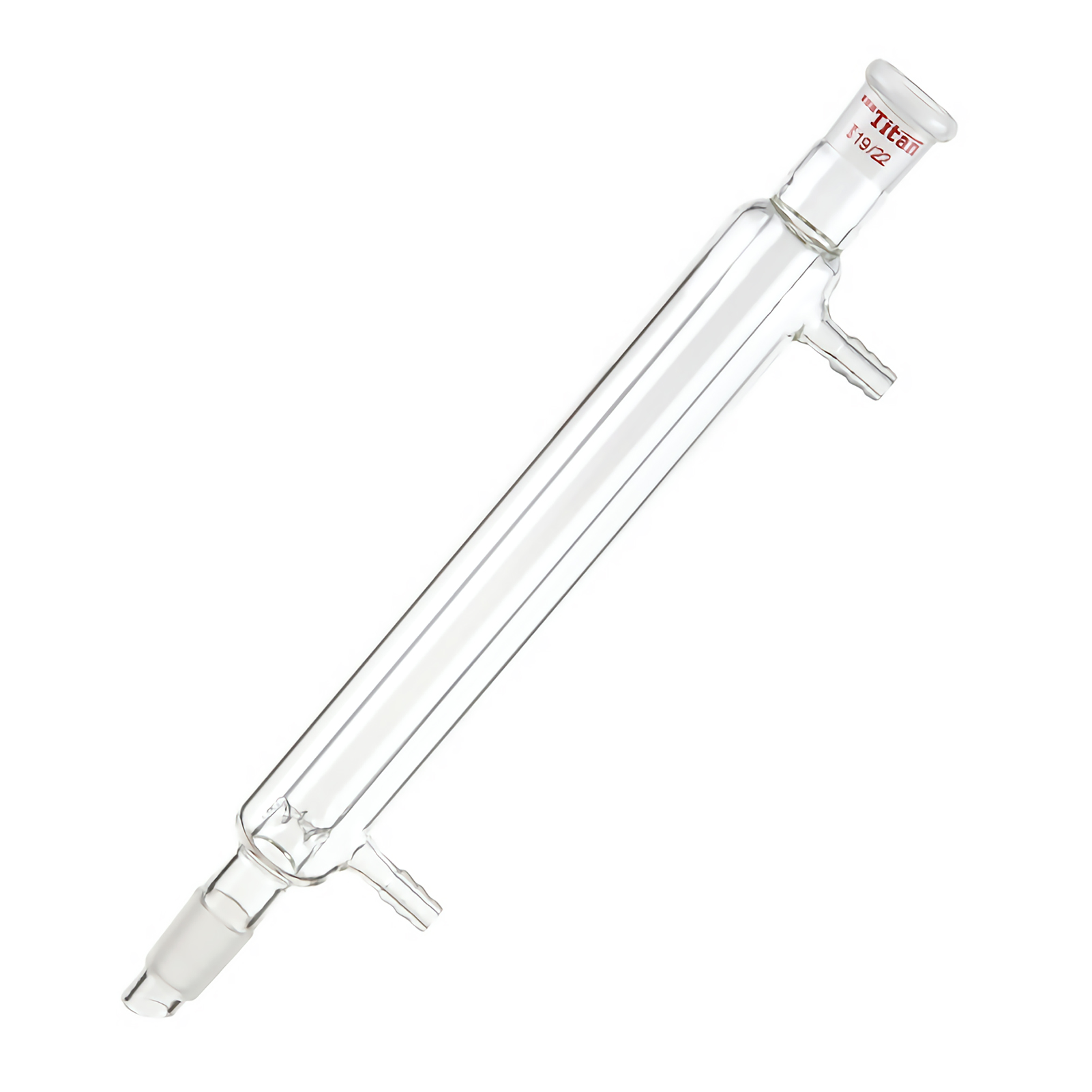 ADAMAS BETA 1pcs Sandwich Fractionation Column 180-330mm Grinding Mouth Laboratory Glass Straight Condenser Tube with Nozzle