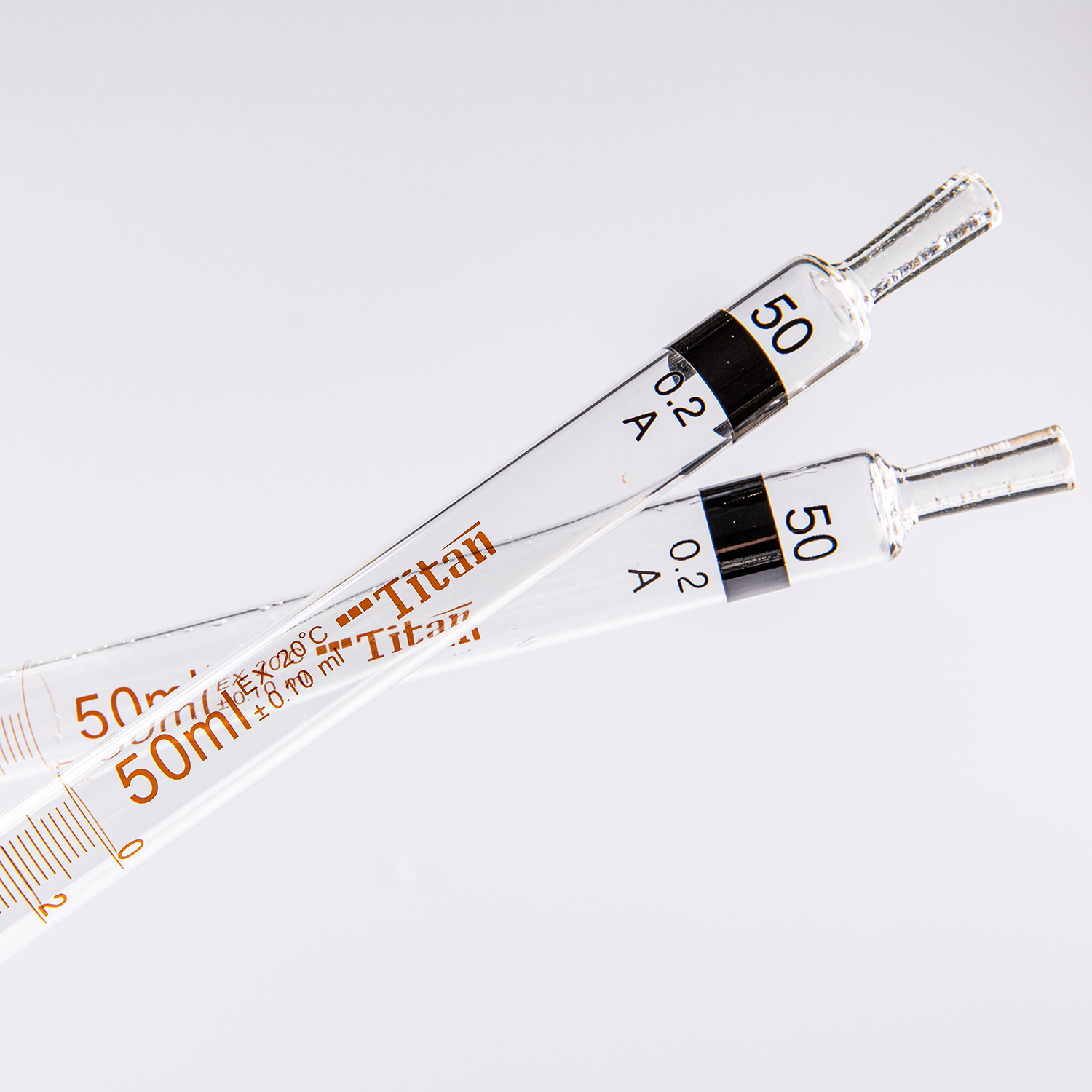 ADAMAS BETA Ring-marked Graduated Straw Pipe High Borosilicate Glass Pipette Laboratory Trace Liquid Transfer Tubes 0.5-50ml Dropper