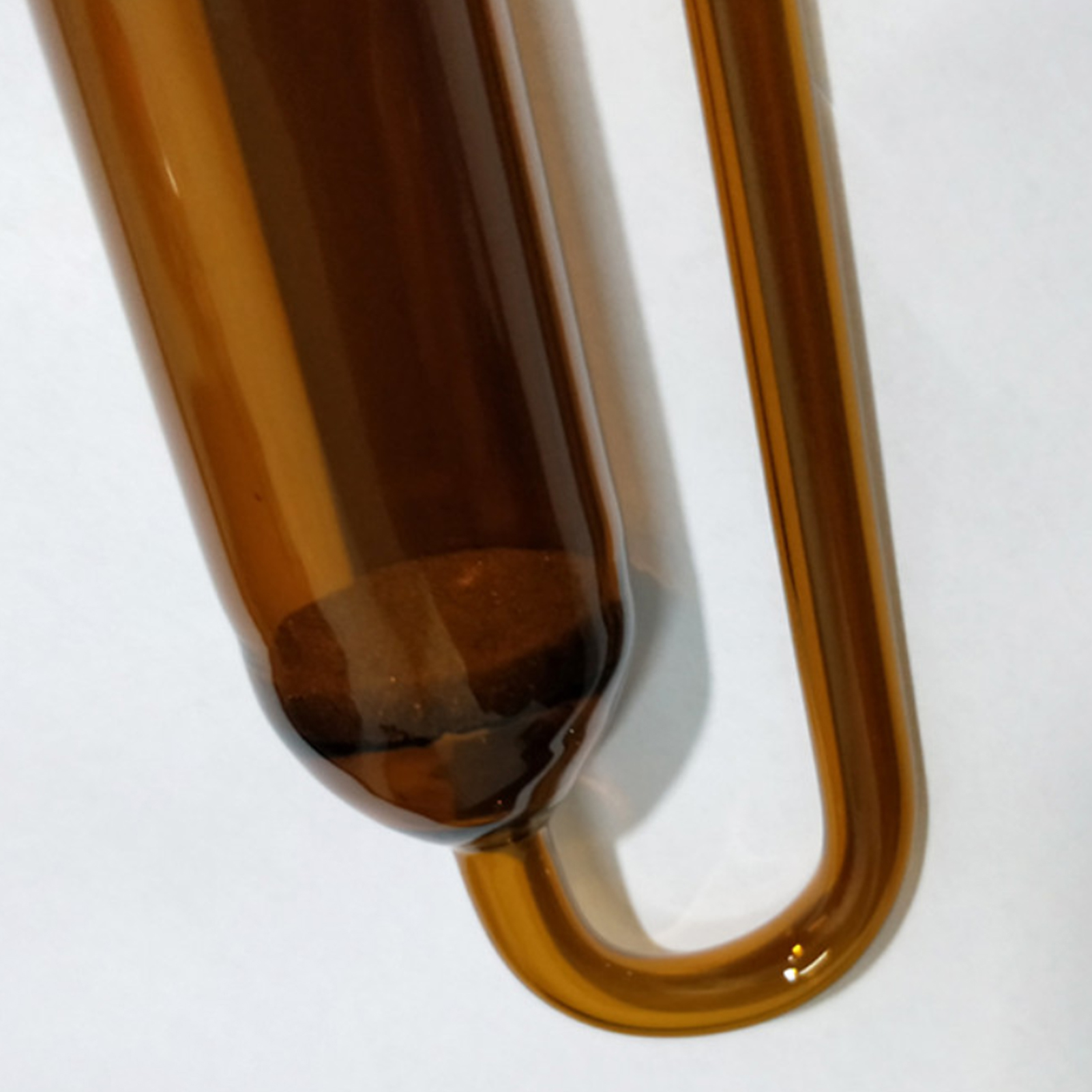 ADAMAS BETA U-shaped Porous Plate Glass Absorption Tube White/Brown 10-125ml Laboratory Gas Absorption Sampling Bottle Air Collector