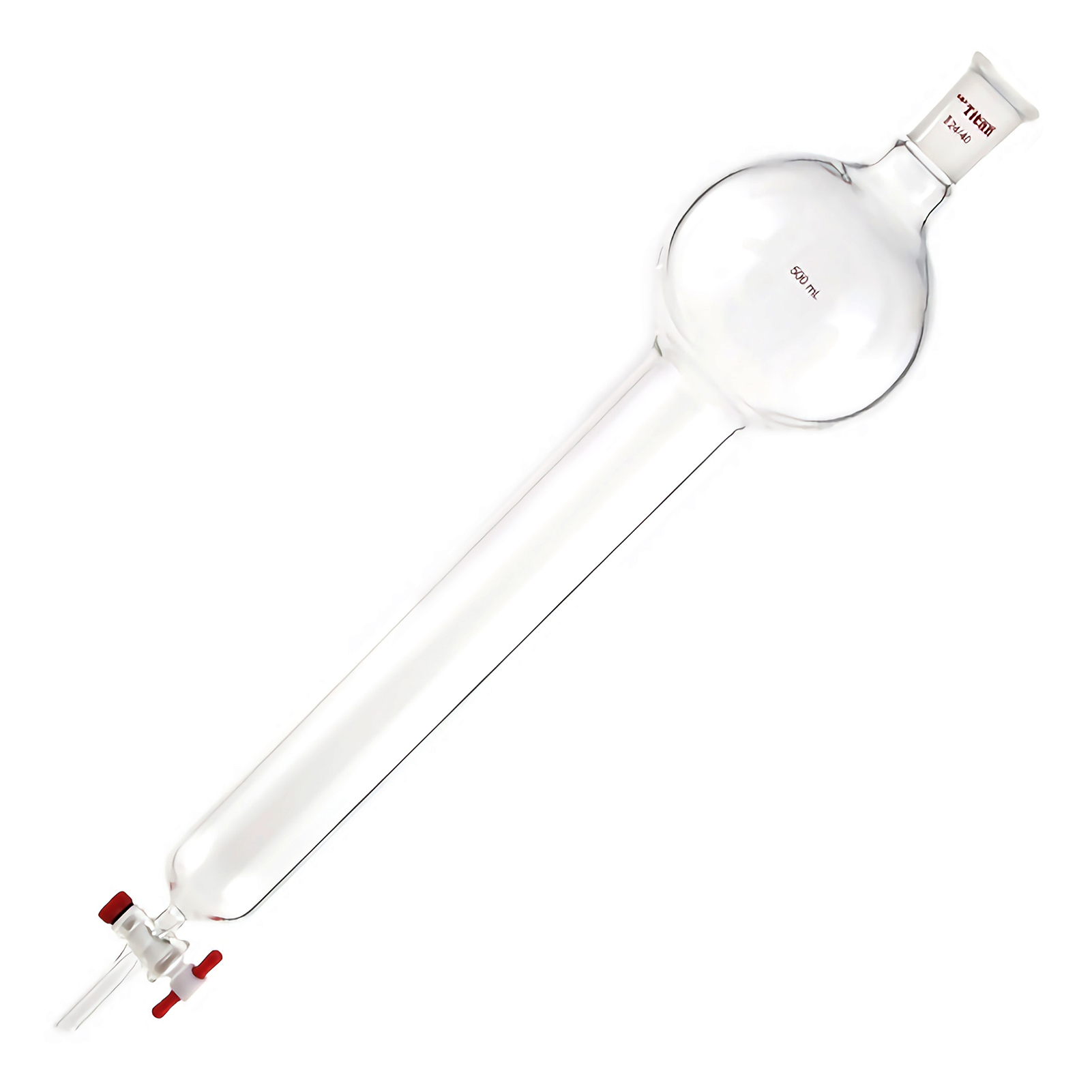 ADAMAS-BETA Laboratory Glass Flash Chromatographic Column with Liquid Storage Ball PTFE Piston Grinding Mouth 24/40 100-500ml Lab Glassware