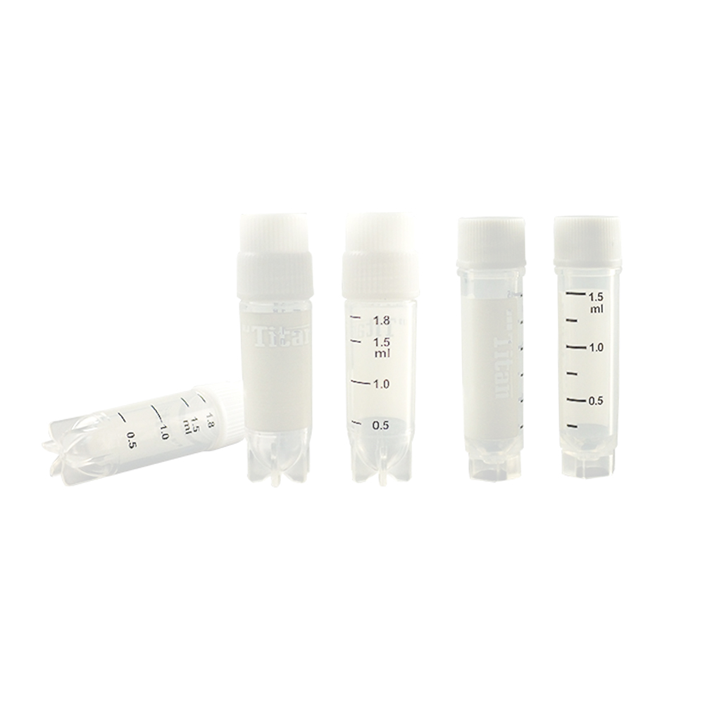 ADAMAS BETA Lab Cryotubes 1.5ml 2.0ml Sterilized CrystalCap SPINE HT Vial Graduated PP Self-Standing Cryovials