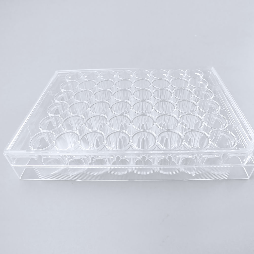 ADAMAS-BETA 10pcs Lab Transparent Cell Culture Plate 6-Well 12-Well 24-Well 48-Well Flat Bottom TC Sterile Plastic Adherent Culture Plate