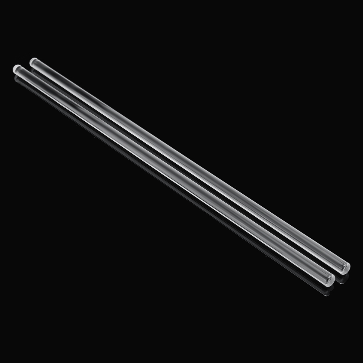 ADAMAS-BETA Lab Glass Stirring Rod Cylindrical Sturdy Uniform thickness Clear Laboratory Mixing Stick 200mm 300mm