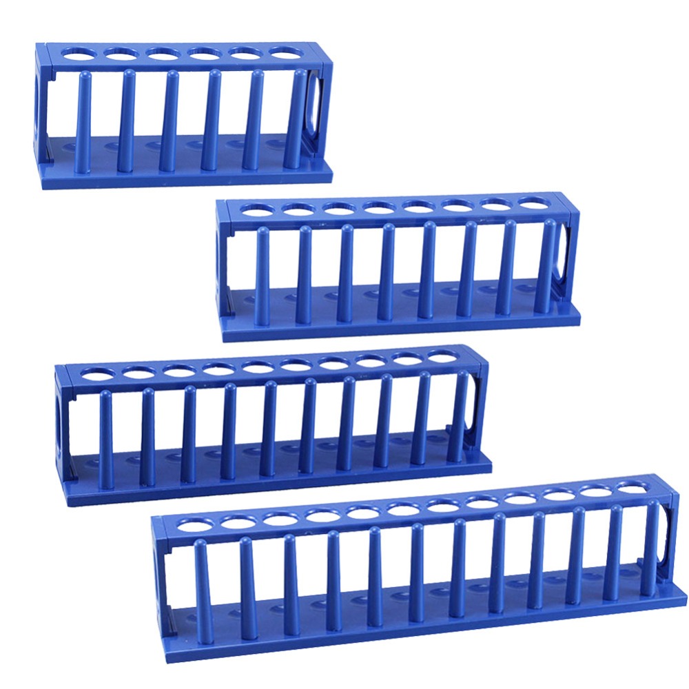 ADAMAS BETA Lab ABS Resin Plastic Test Tube Rack Detachable Laboratory Test Tube Holder with Columns 6-12 Well 22mm Hole Diameter
