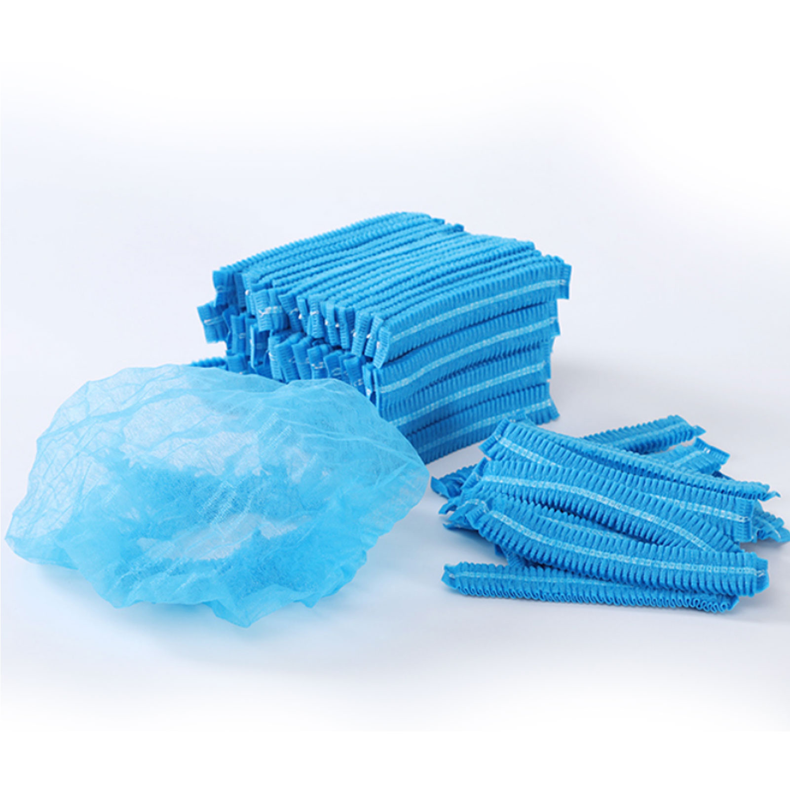 ADAMAS-BETA Double-strand Non-woven Fabric Bar Cap Disposable Cleaning Headgear Laboratory Breathable Dust-free Caps