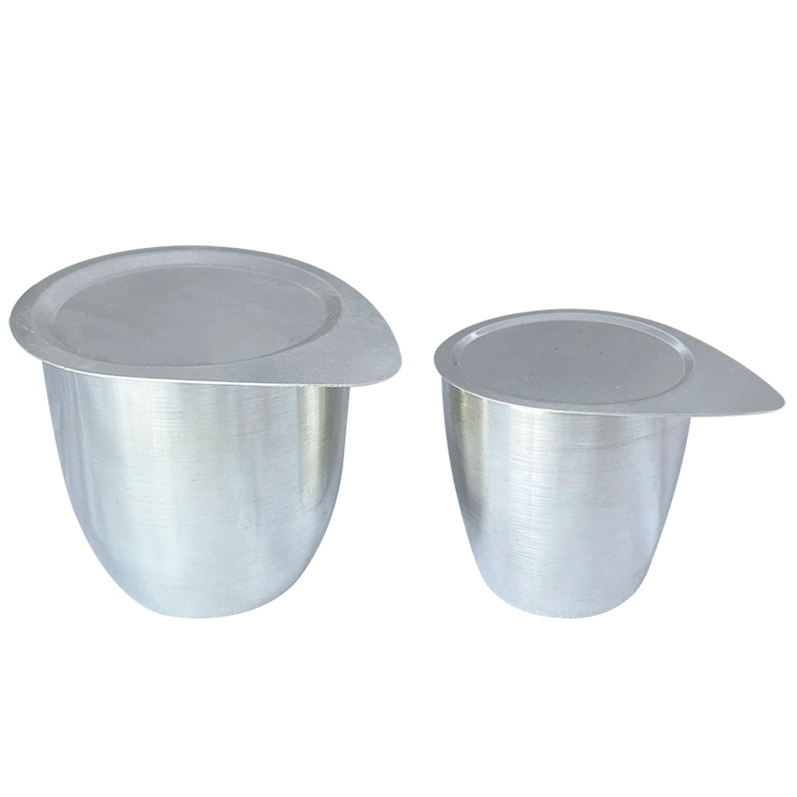 ADAMAS BETA Lab Sterling Silver Crucible High Purity 99.99% 30ml 50ml Nickel/Iron Crucible with Cover  Laboratory Heating Device