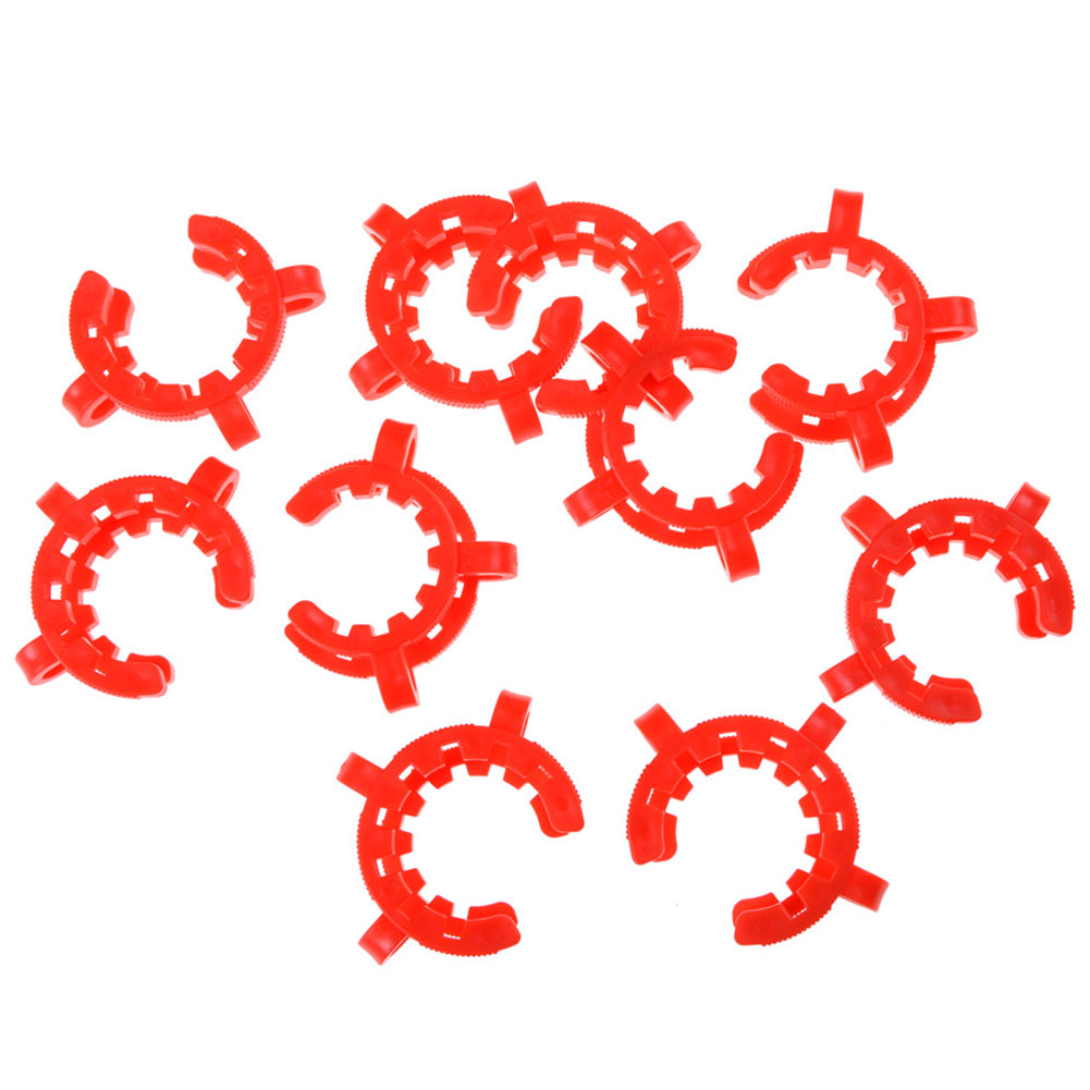 ADAMAS BETA Standard Bung Clamp Tapered Interface Clip Red Laboratory Plastic Fixing Sealing Clips Stainless Sheet Clip