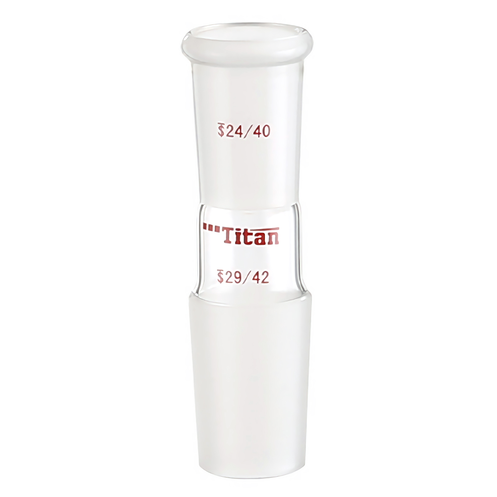 ADAMAS-BETA A-Shape High Borosilicate Glass Joint Glass Reducing Connecting Adapter Inner Grinding Mouth Connector Lab Glassware