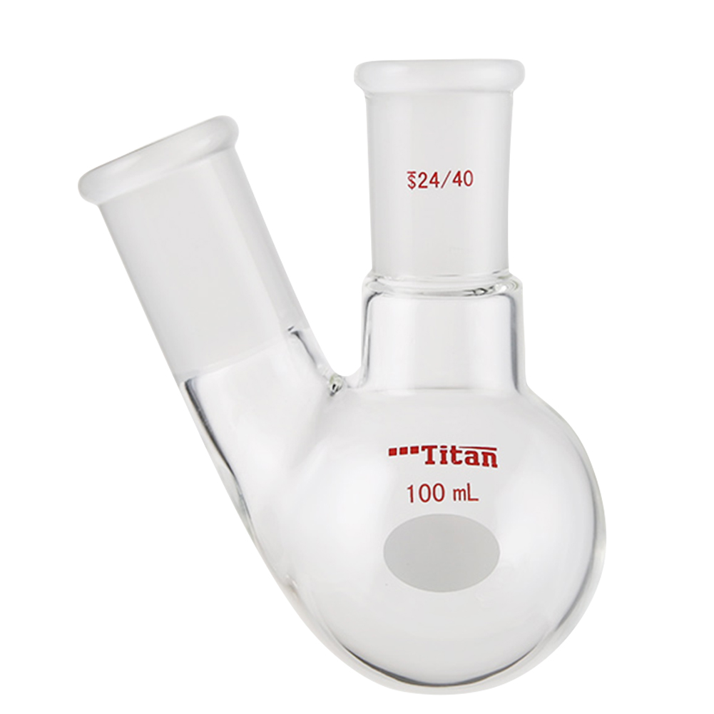 ADAMAS-BETA Two-Necked Flask Lab Glassware Spherical Bottle Round-Bottomed Grind Reaction Flasks 10-2000ml for Distillation Experiment