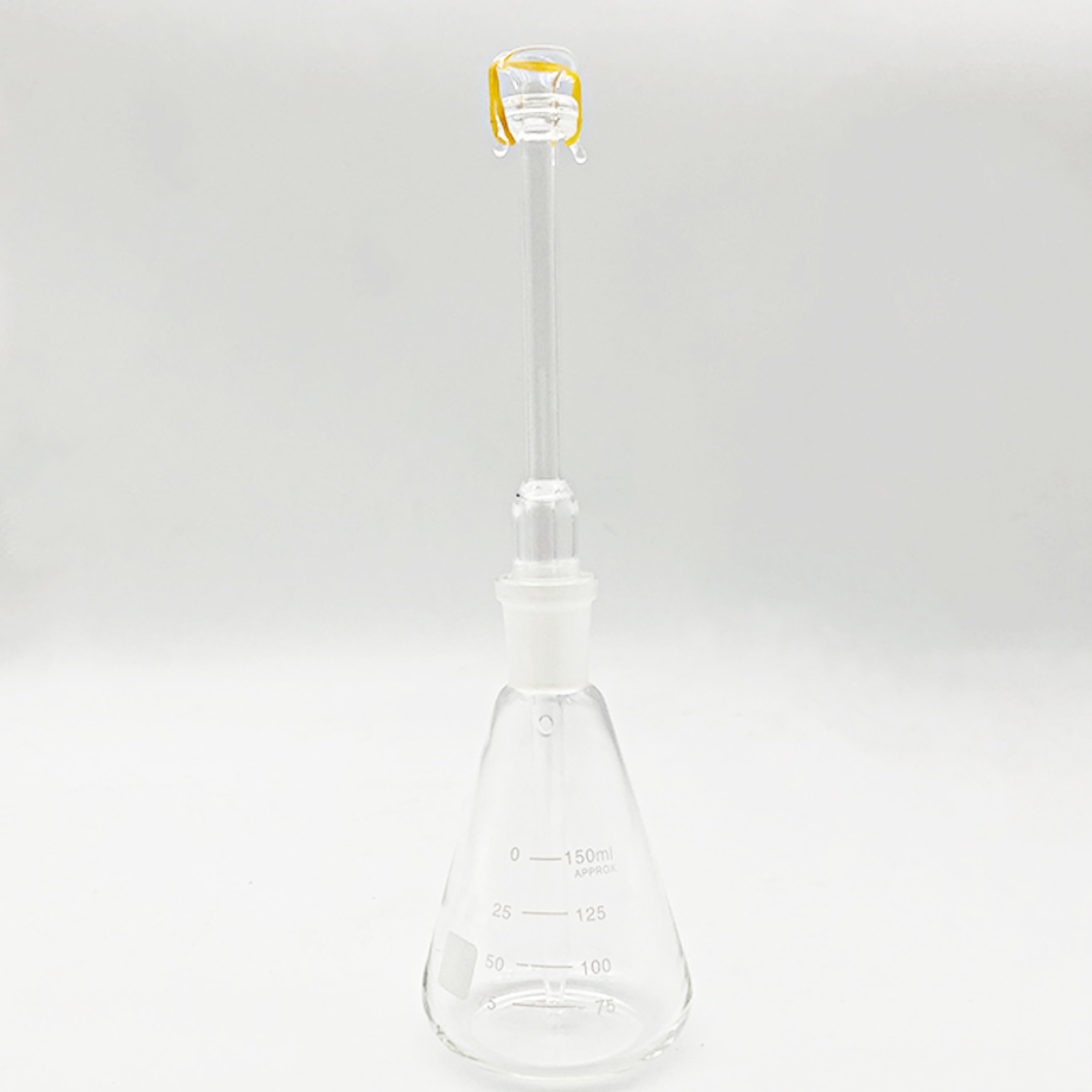 ADAMAS-BETA Gucai Arsenic Detector 100ml/150ml Conical Flask+Pointed Nose Glass Tube Set Laboratory Silver Salt Arsenic Measuring Instruments